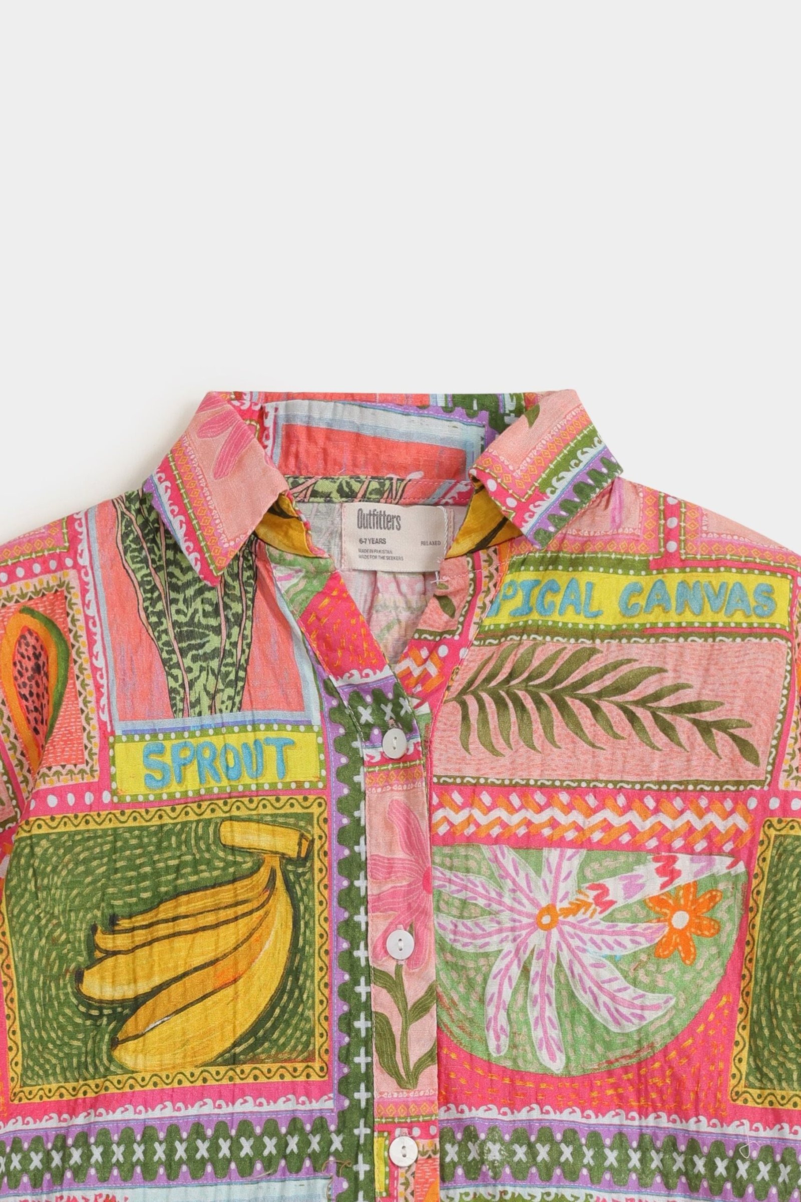 Cropped Printed Shirt - Image 2