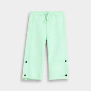 Wide Leg Trouser With Buttons Detail