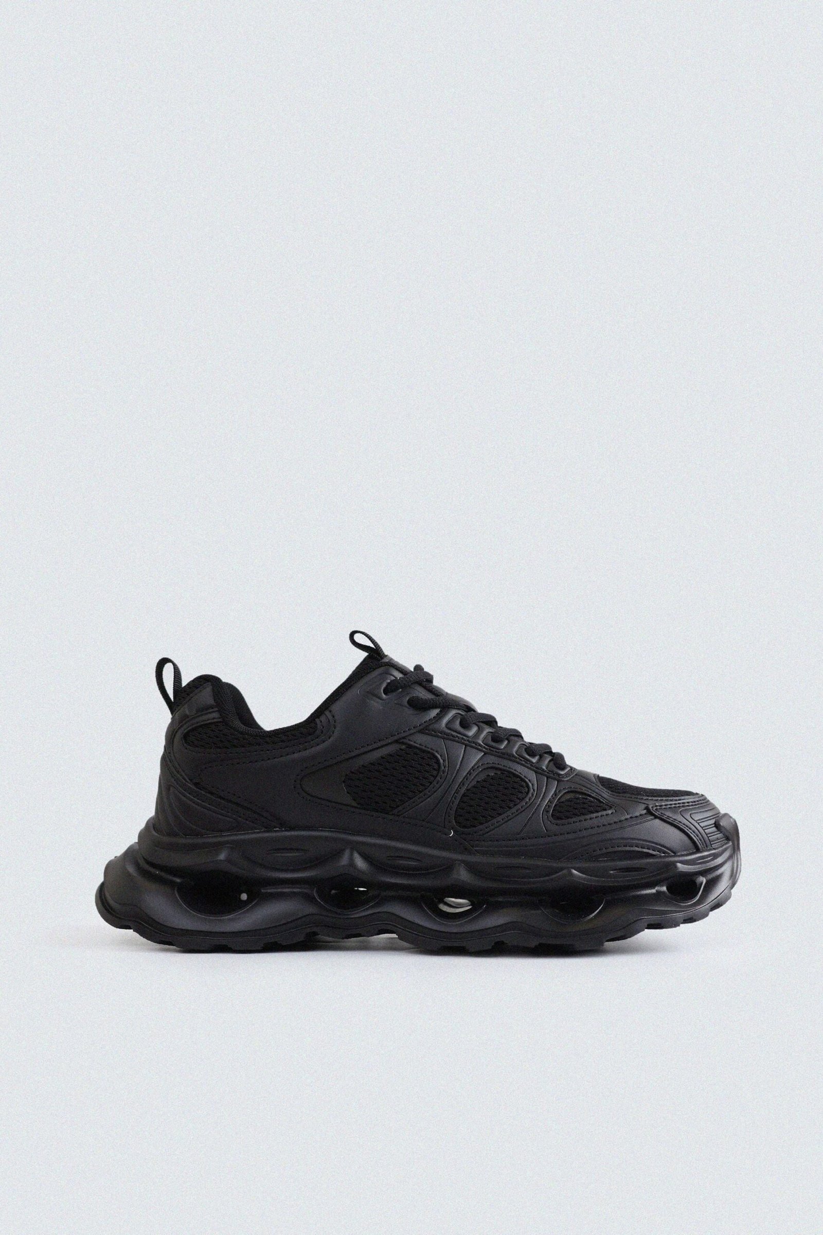 Multi-Piece Mesh Sneakers