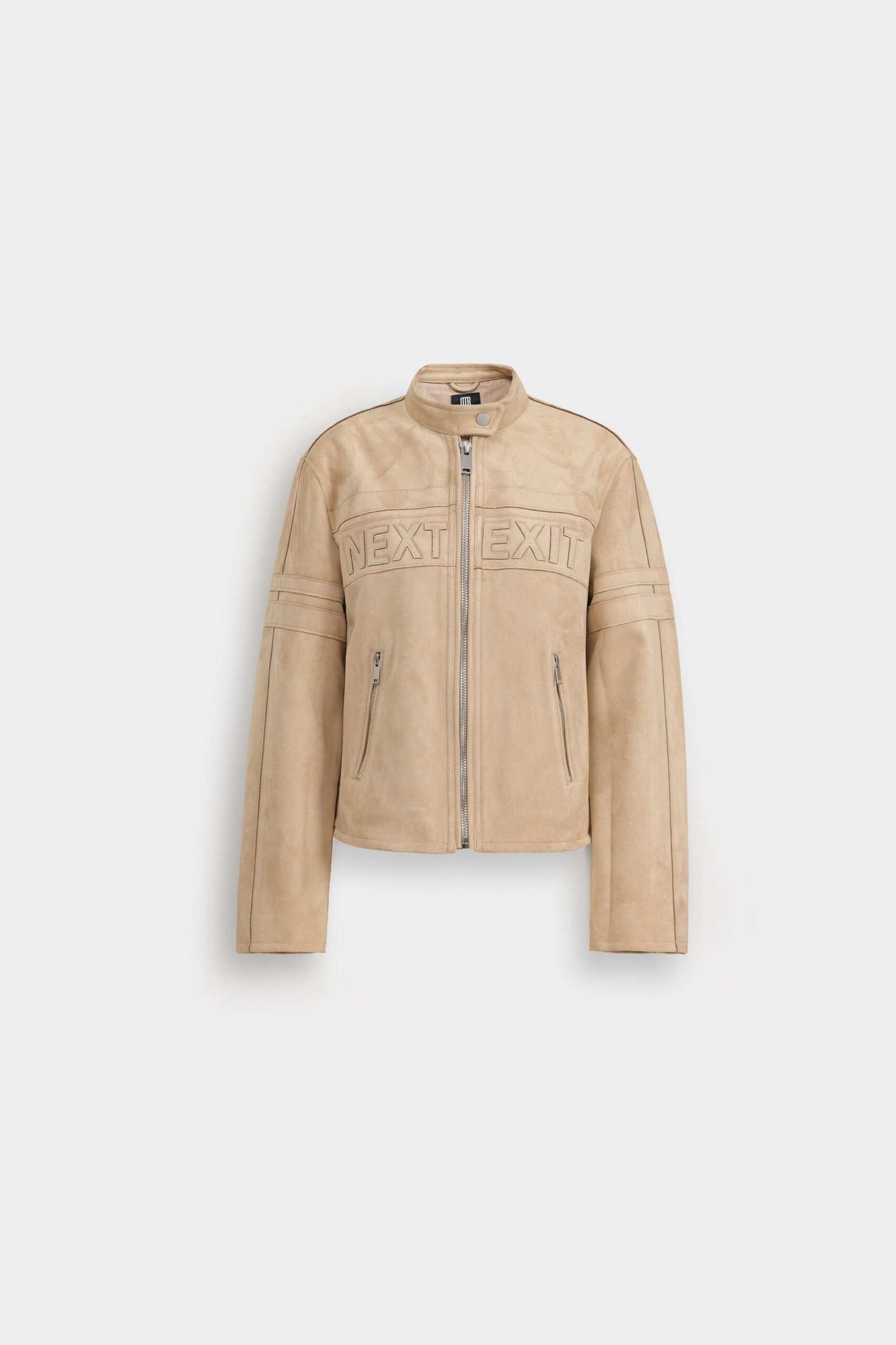 Zipper Suede Jacket