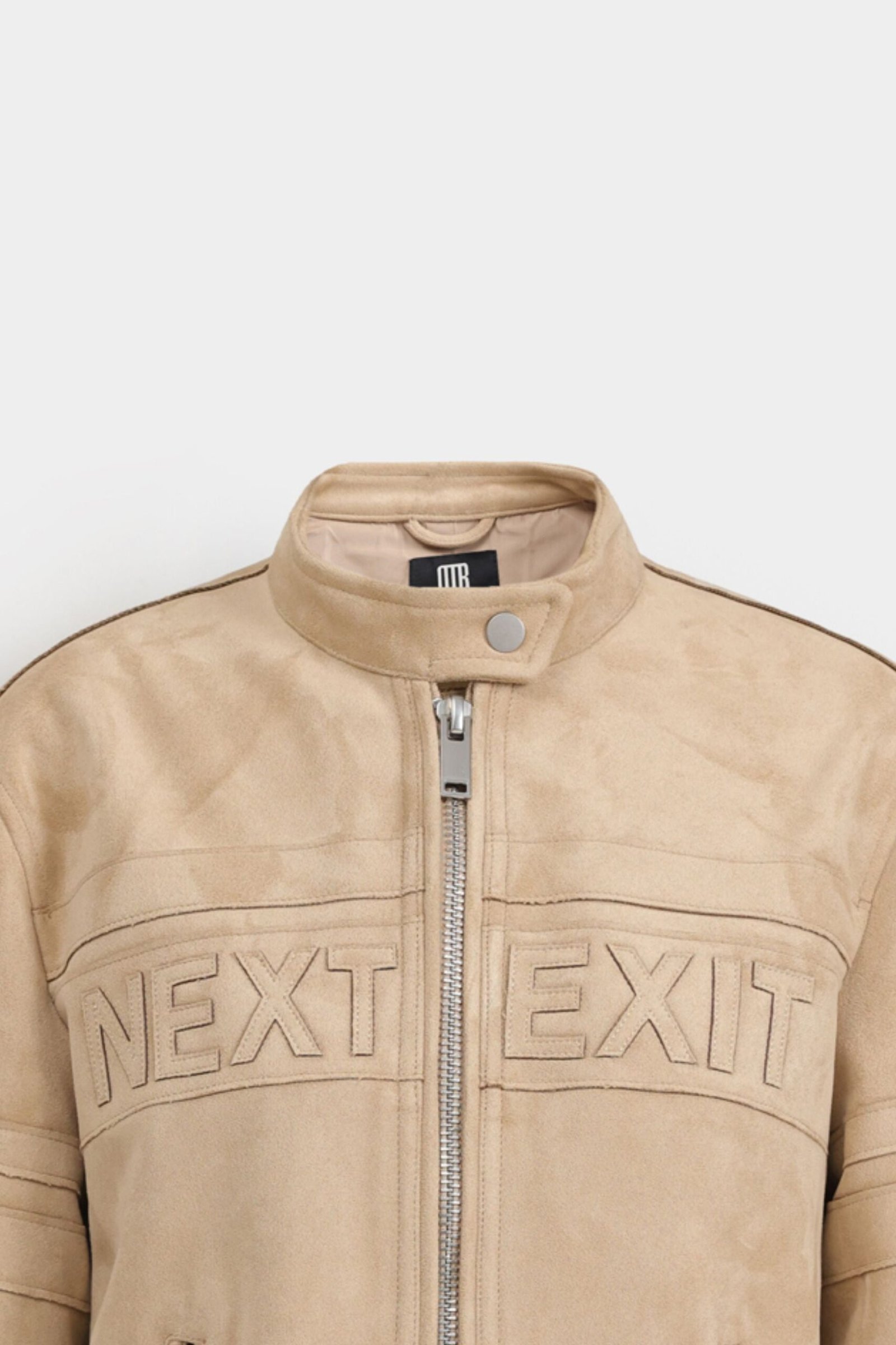Zipper Suede Jacket - Image 2