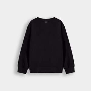 Basic Textured Sweatshirt