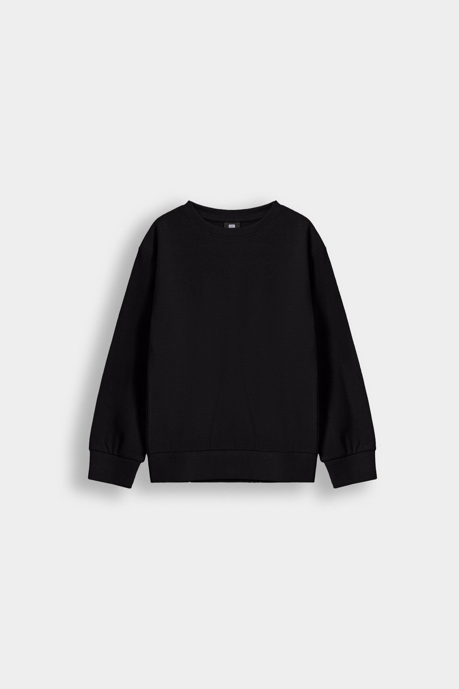 Basic Textured Sweatshirt