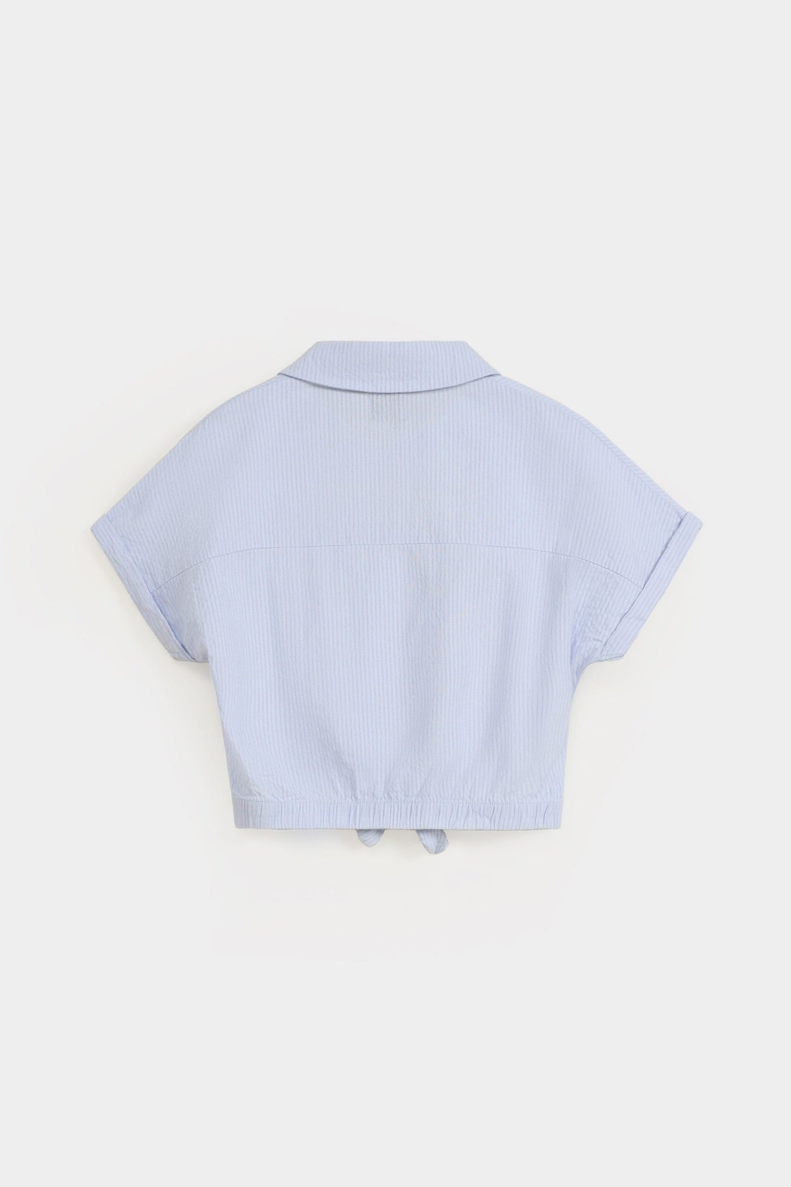 Cropped Striped Blouse - Image 3