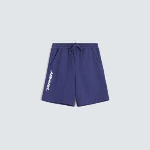 Slogan Print Knit Shorts