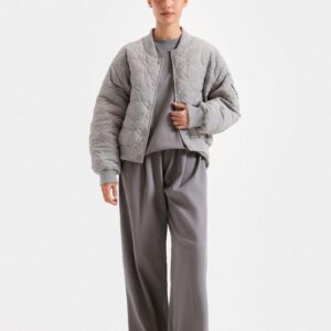 Cropped Quilted Puffer Jacket