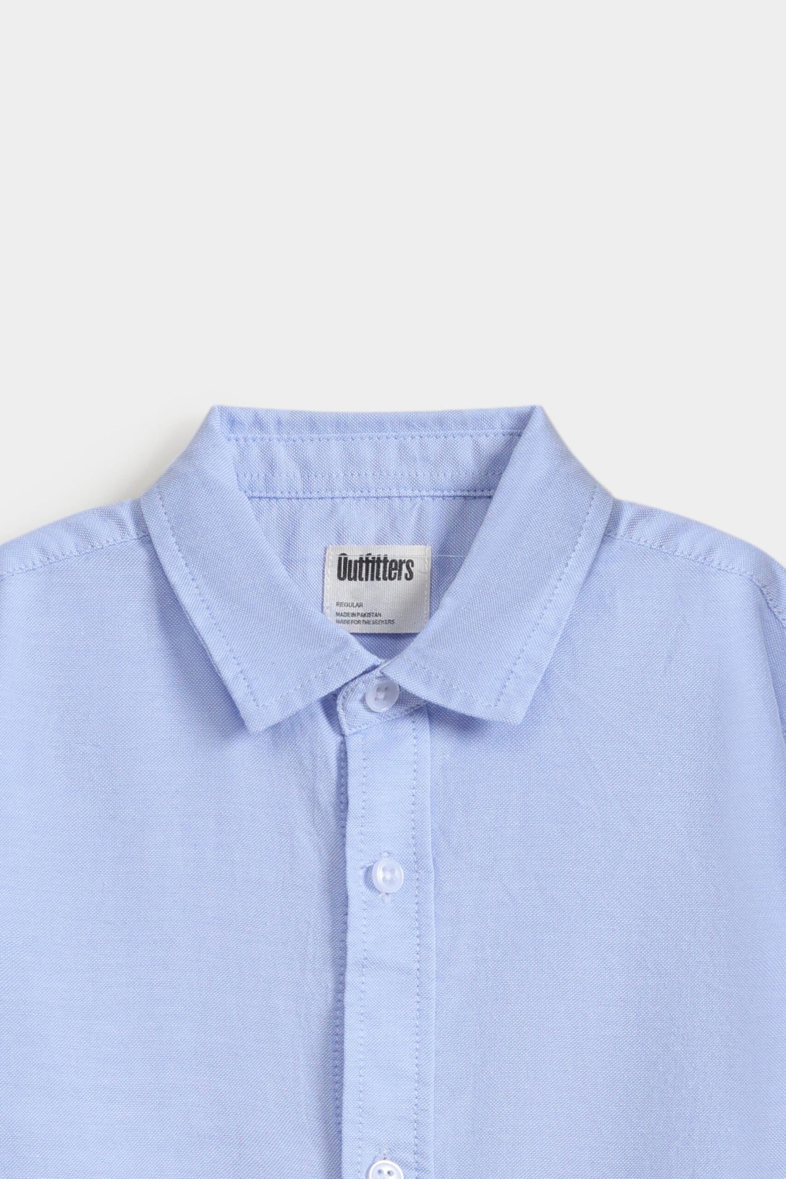 Basic Oxford Textured Shirt - Image 2