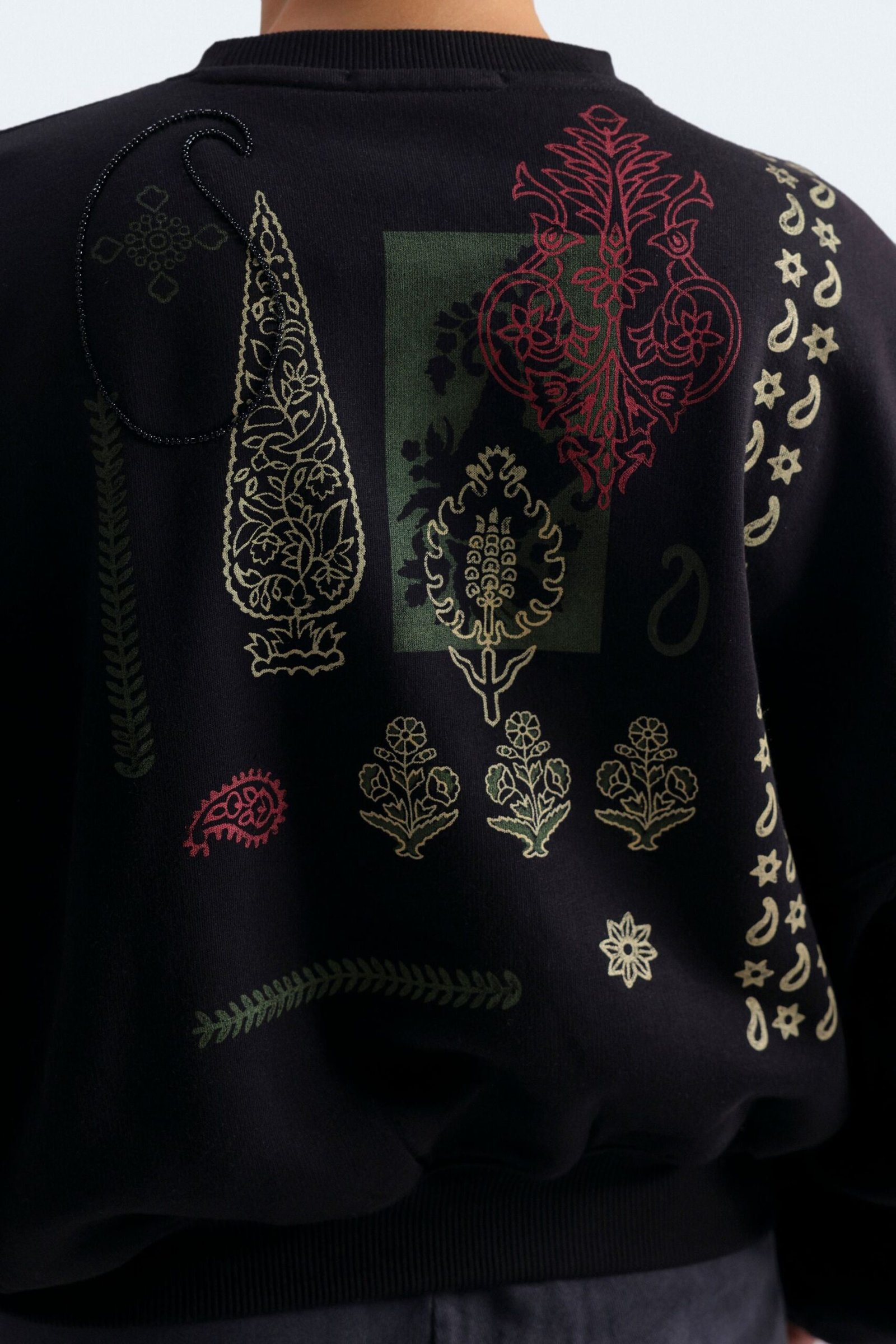 Embellished Block Print Sweatshirt - Image 5