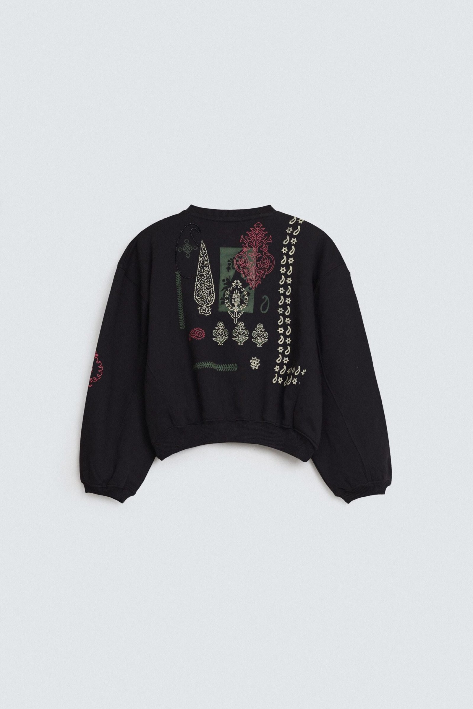 Embellished Block Print Sweatshirt - Image 8