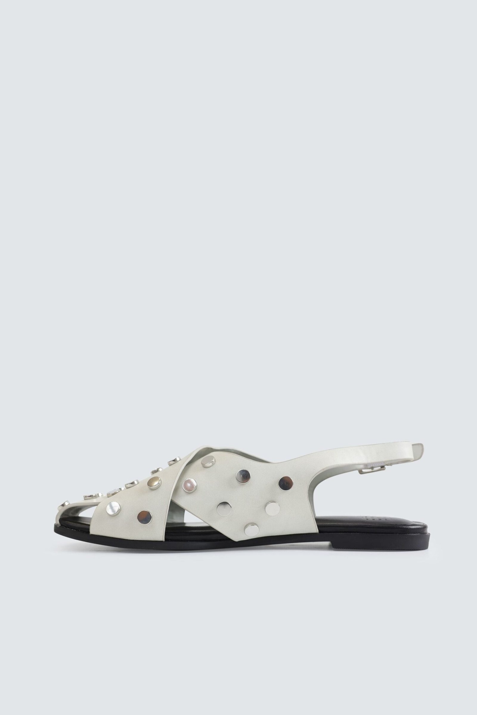 Criss-Cross Studded Mules - Image 5