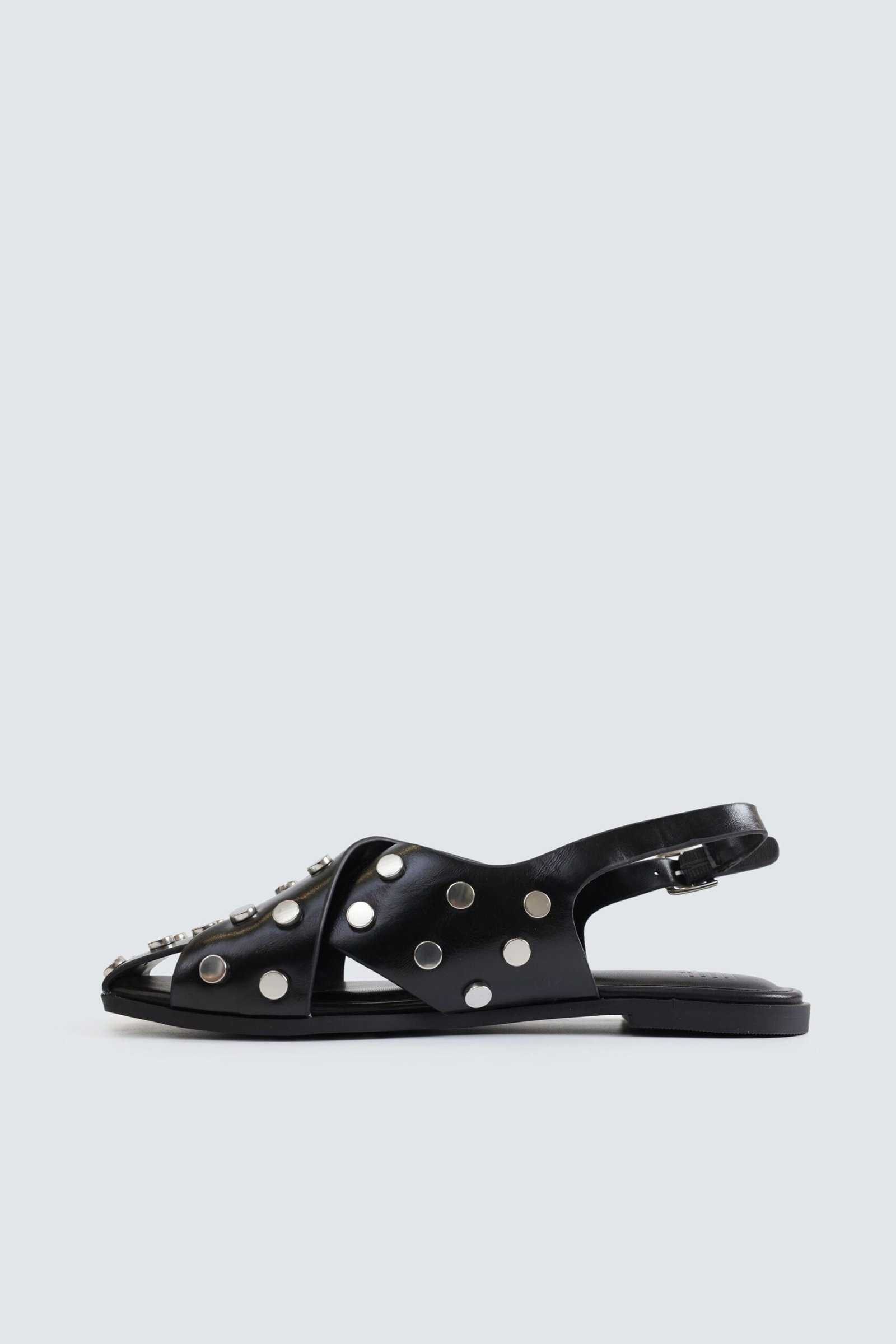 Criss-Cross Studded Mules - Image 10