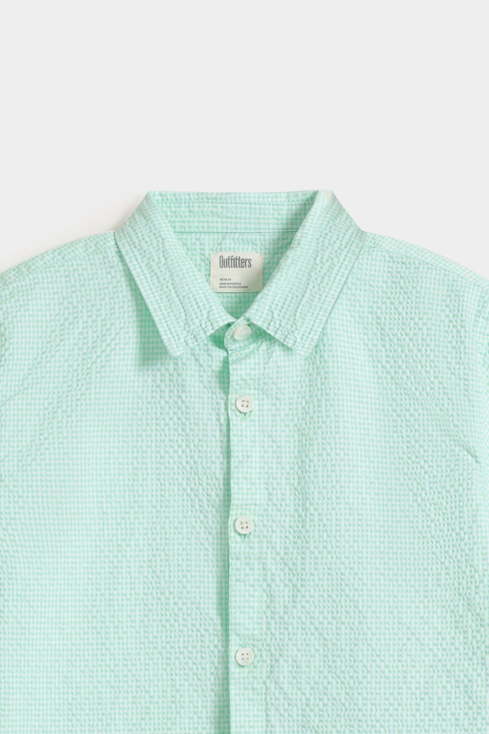Textured Checkered Shirt - Image 7