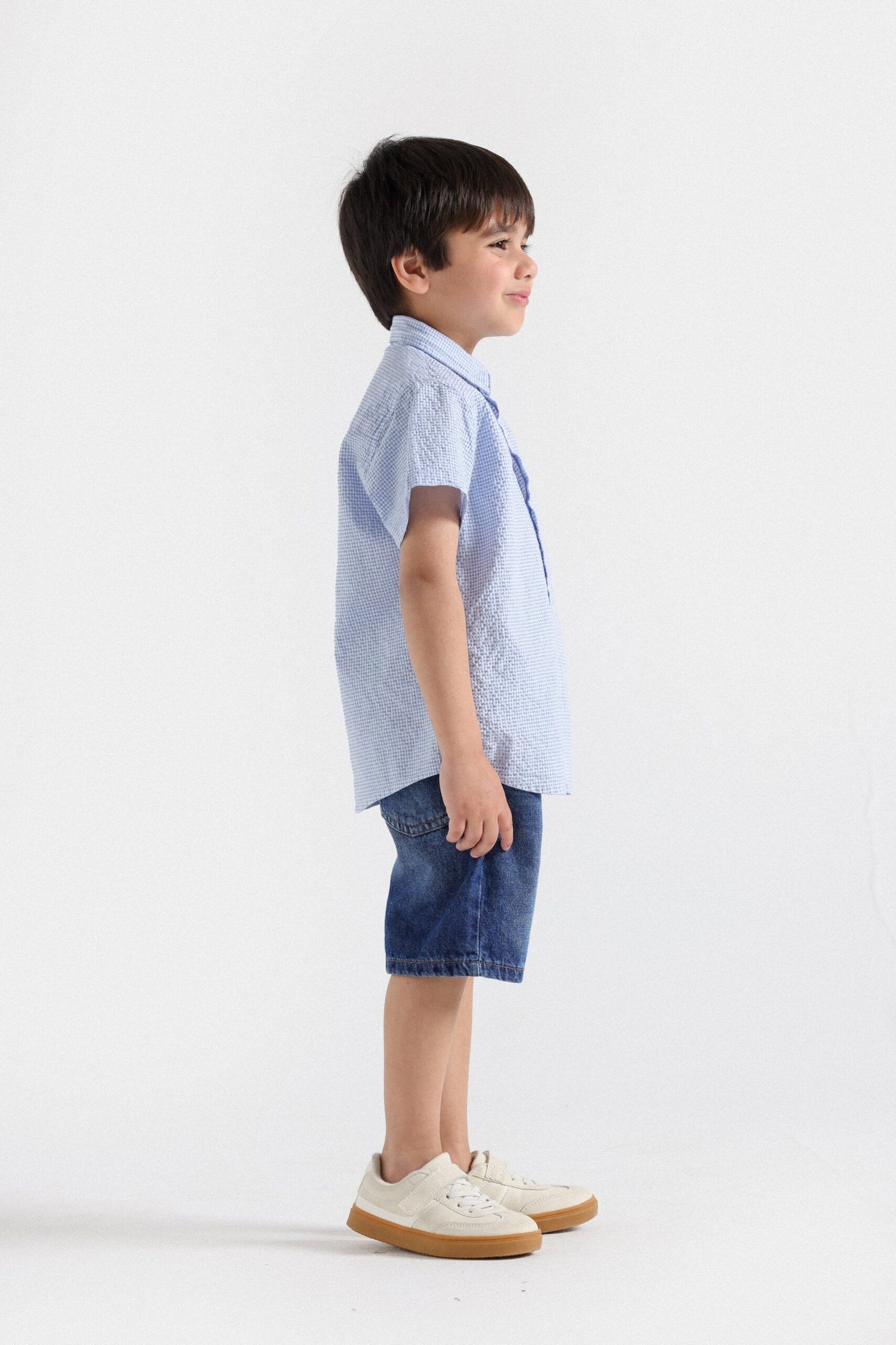 Textured Checkered Shirt - Image 5
