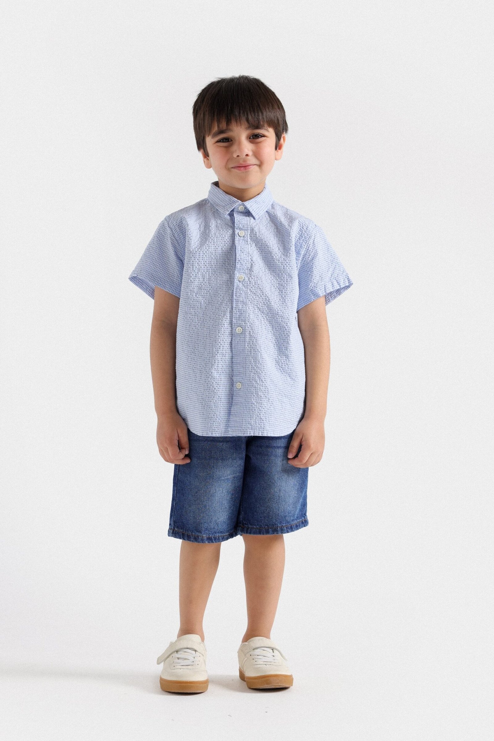 Textured Checkered Shirt - Image 4