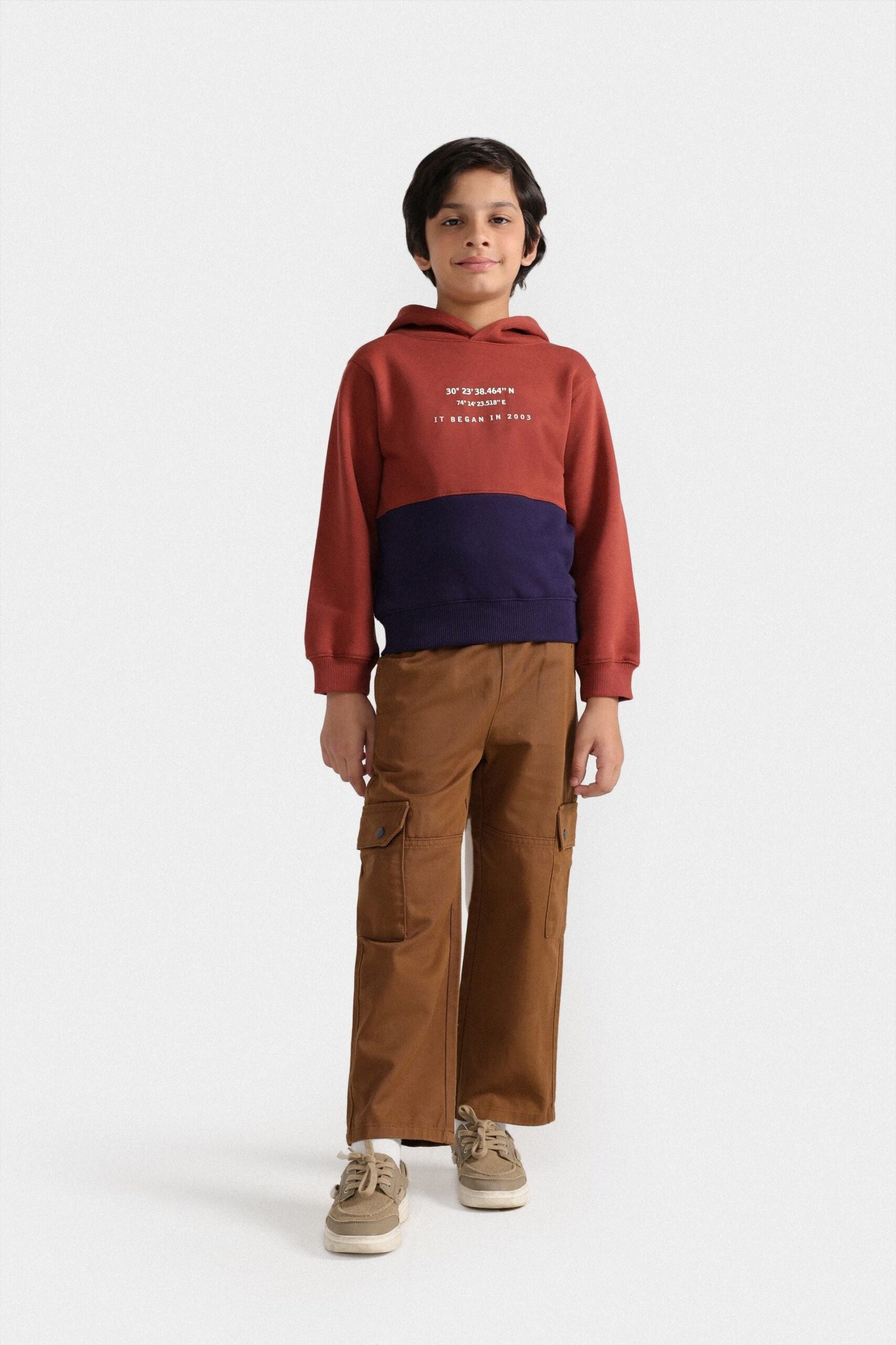 Color-Block Slogan Hoodie - Image 4