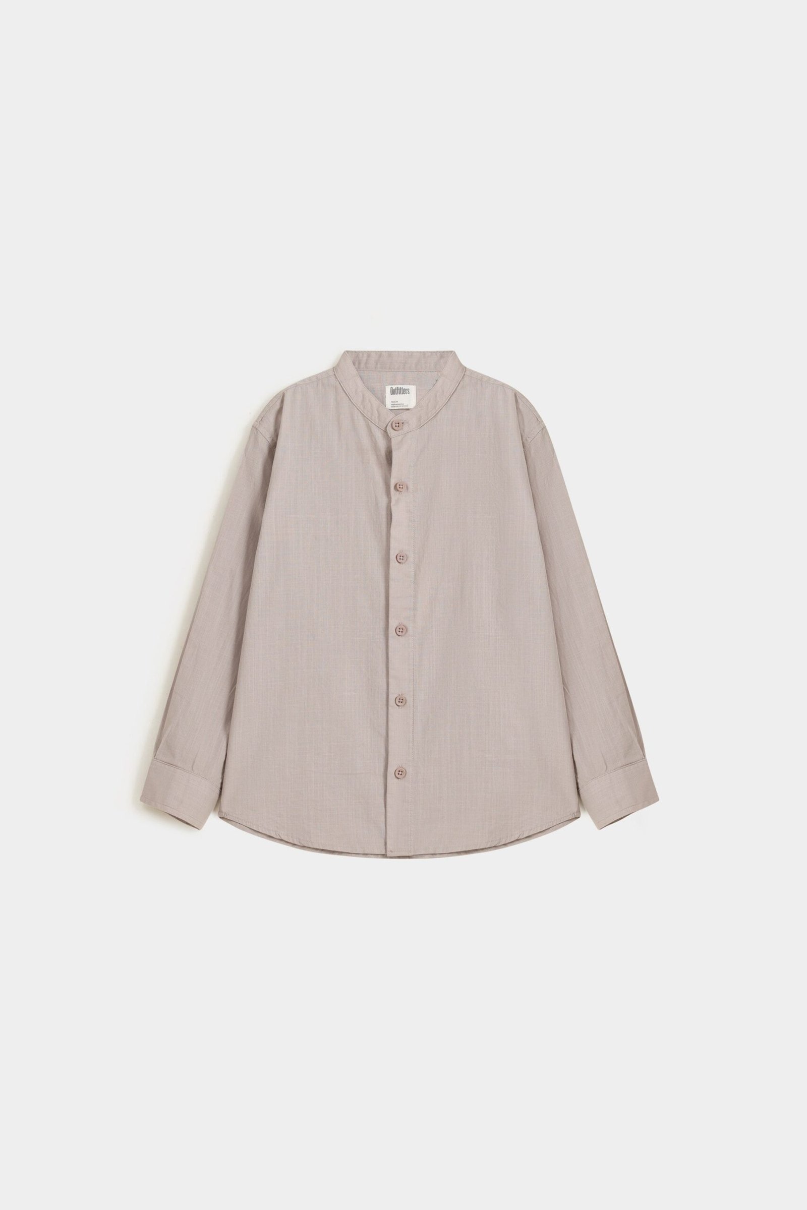 Basic Mandarin Collar Shirt - Image 6