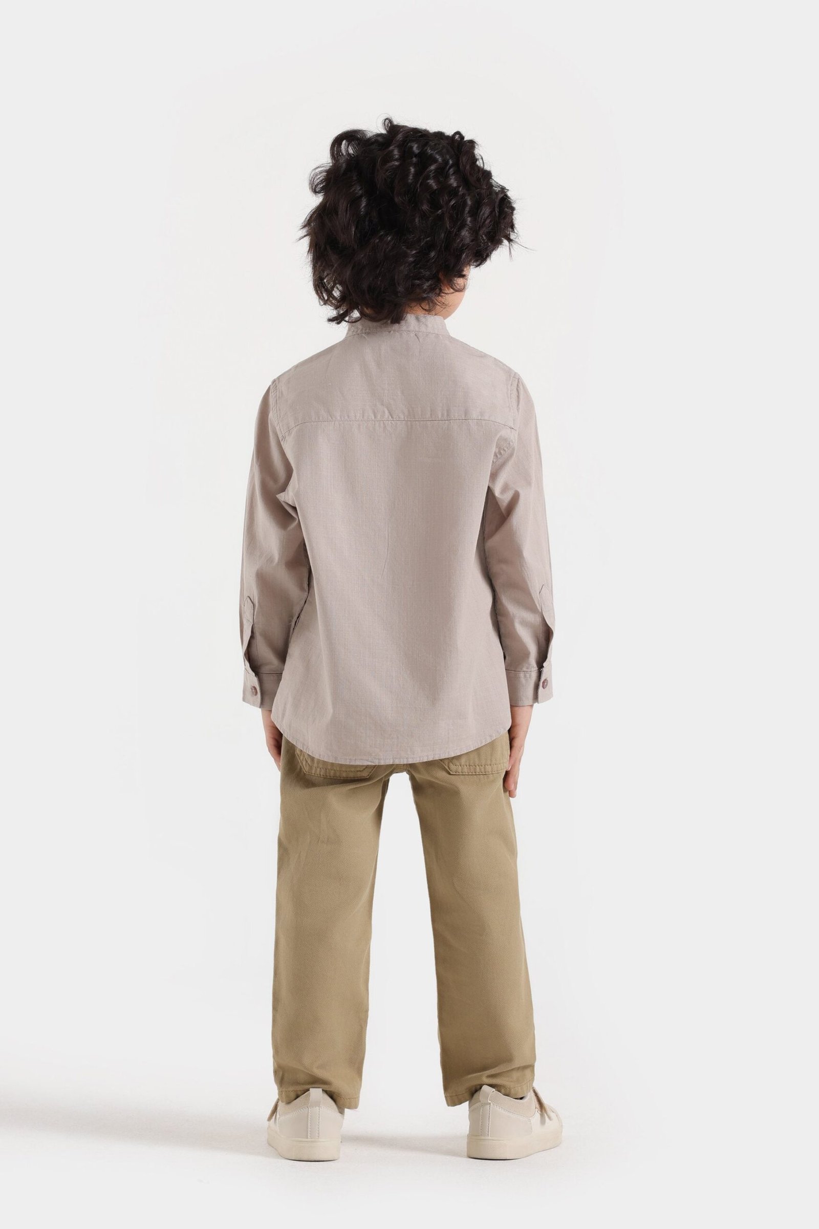 Basic Mandarin Collar Shirt - Image 10