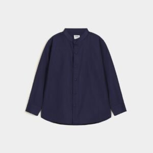 Basic Mandarin Collar Shirt