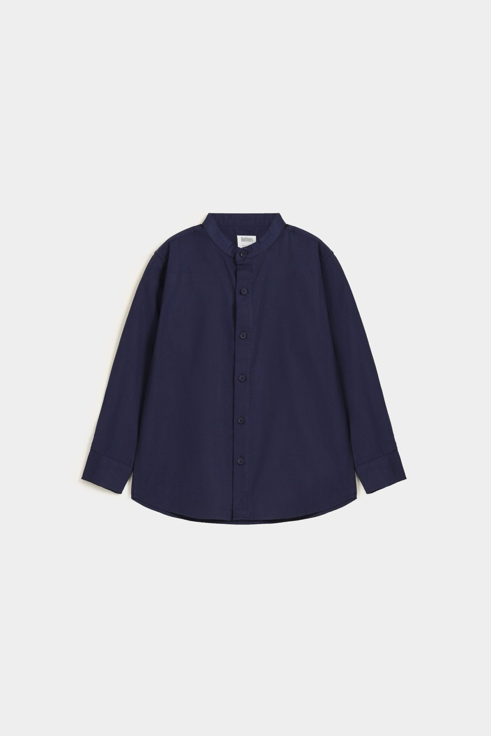 Basic Mandarin Collar Shirt