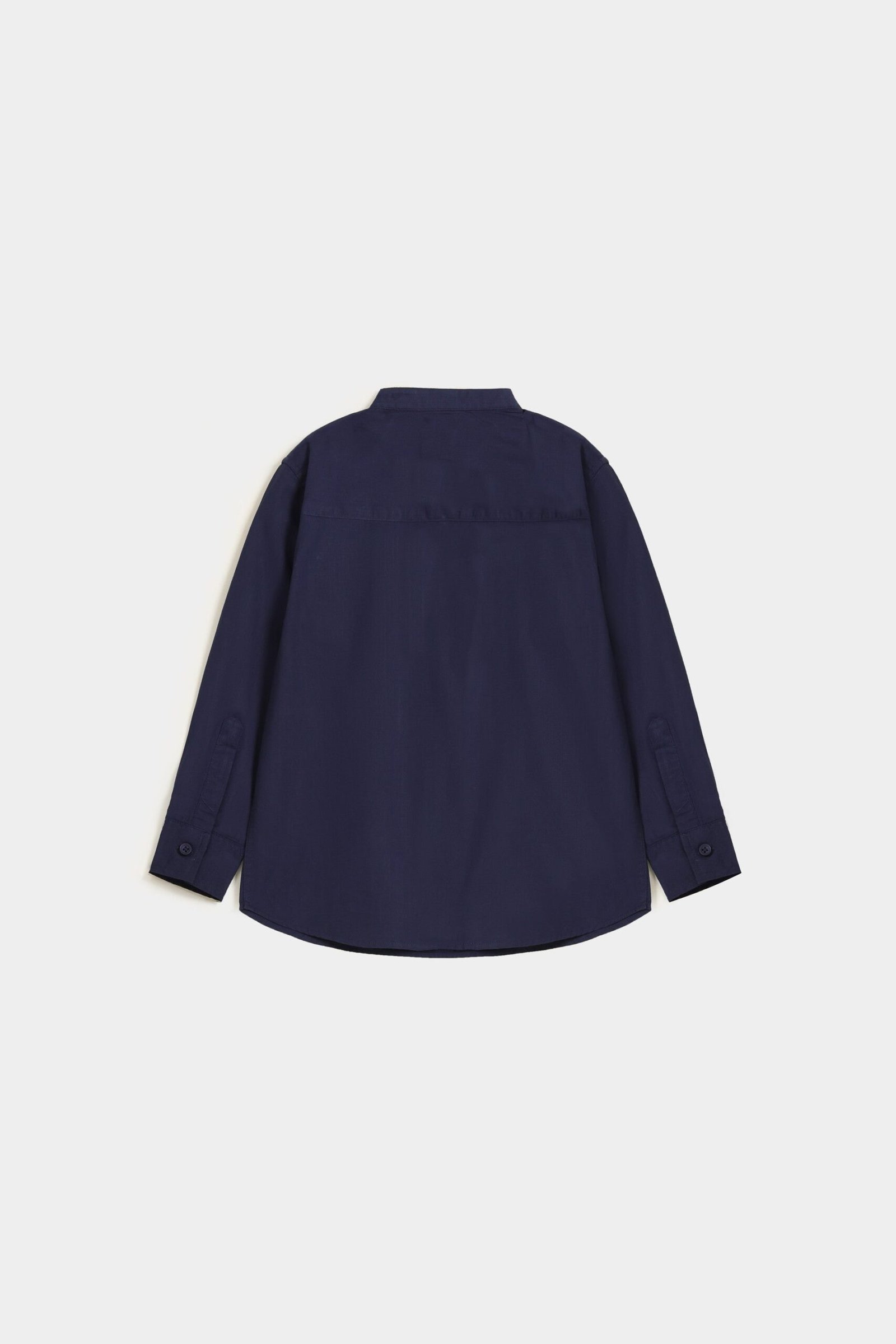 Basic Mandarin Collar Shirt - Image 3
