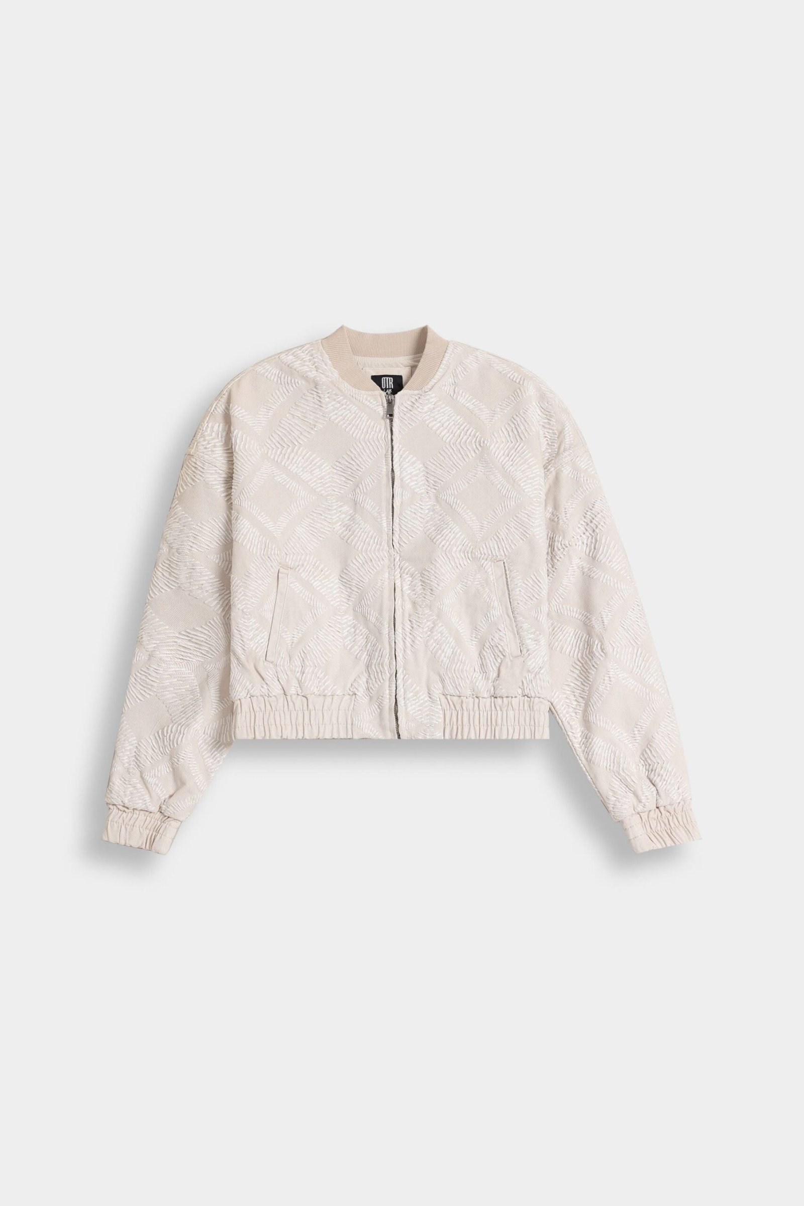 Cropped Embroidered Bomber Jacket - Image 5