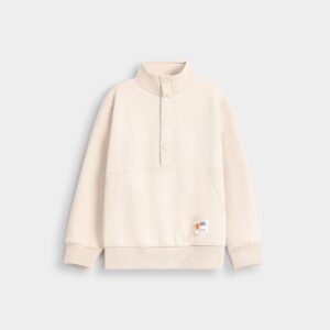 Basic Sweatshirt With Label Patch