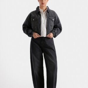 Cropped Denim Trucker