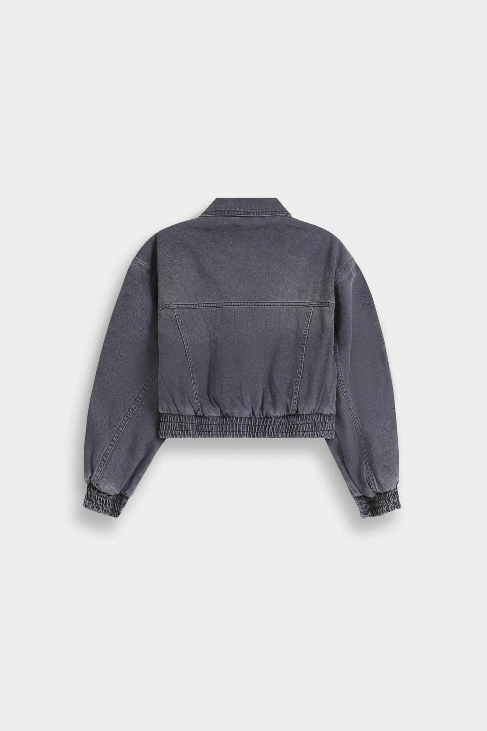 Cropped Denim Trucker - Image 7