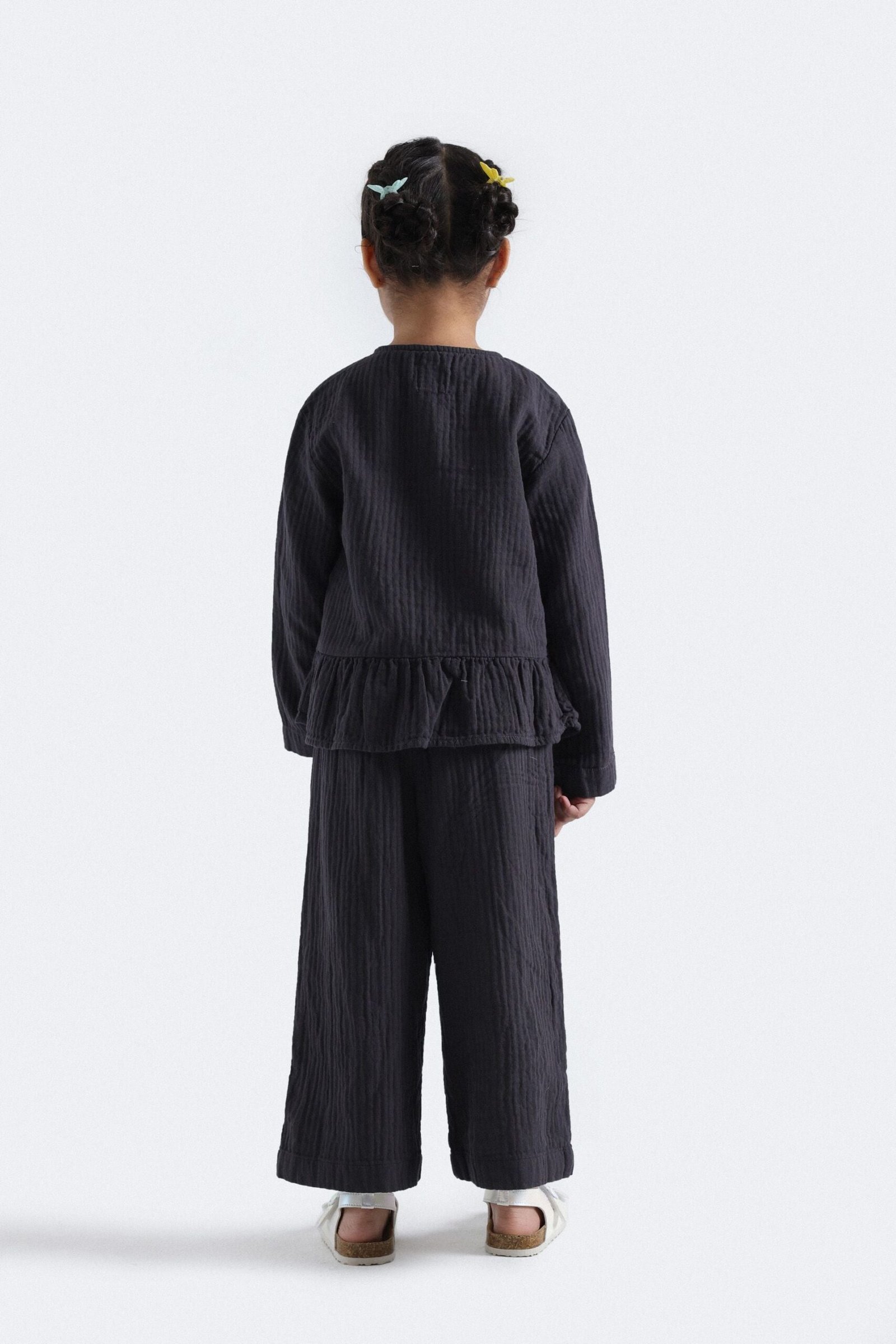 Muslin Wide Leg Trousers - Image 5