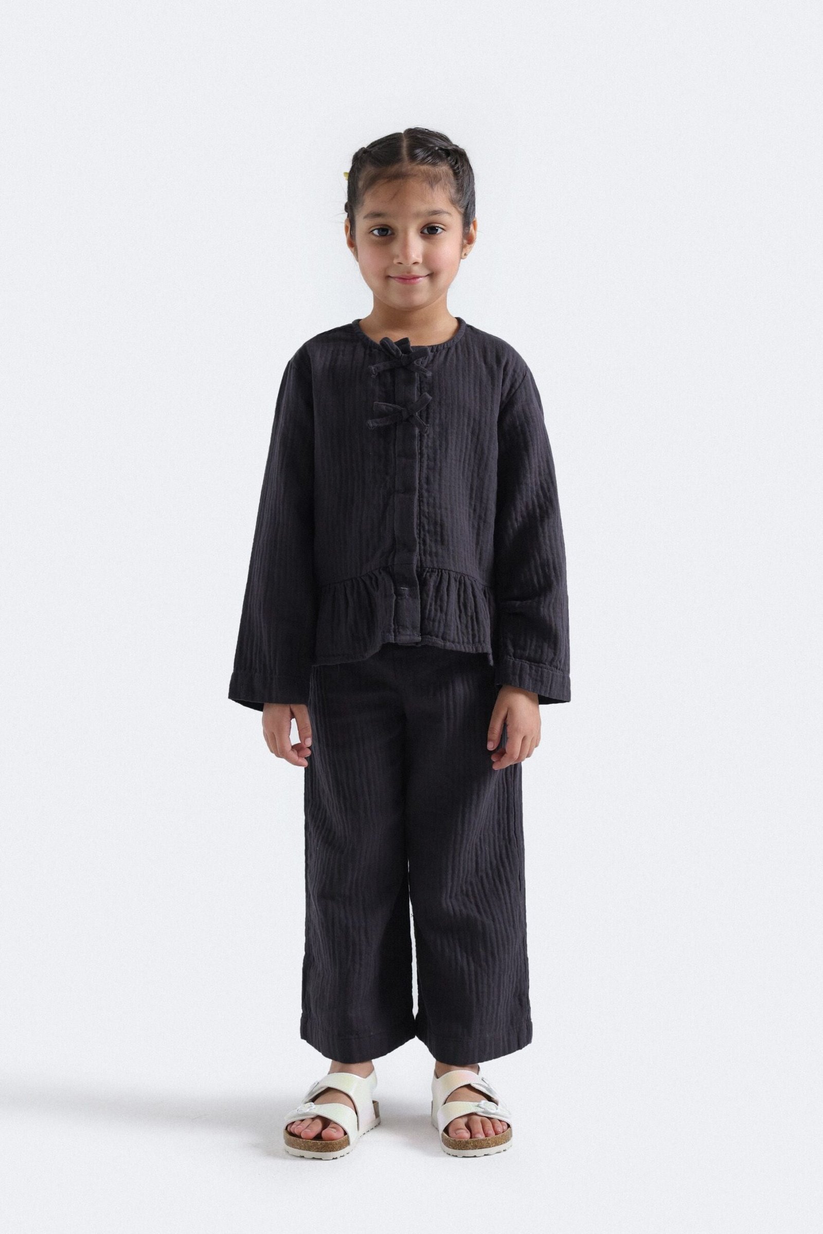 Muslin Wide Leg Trousers - Image 3