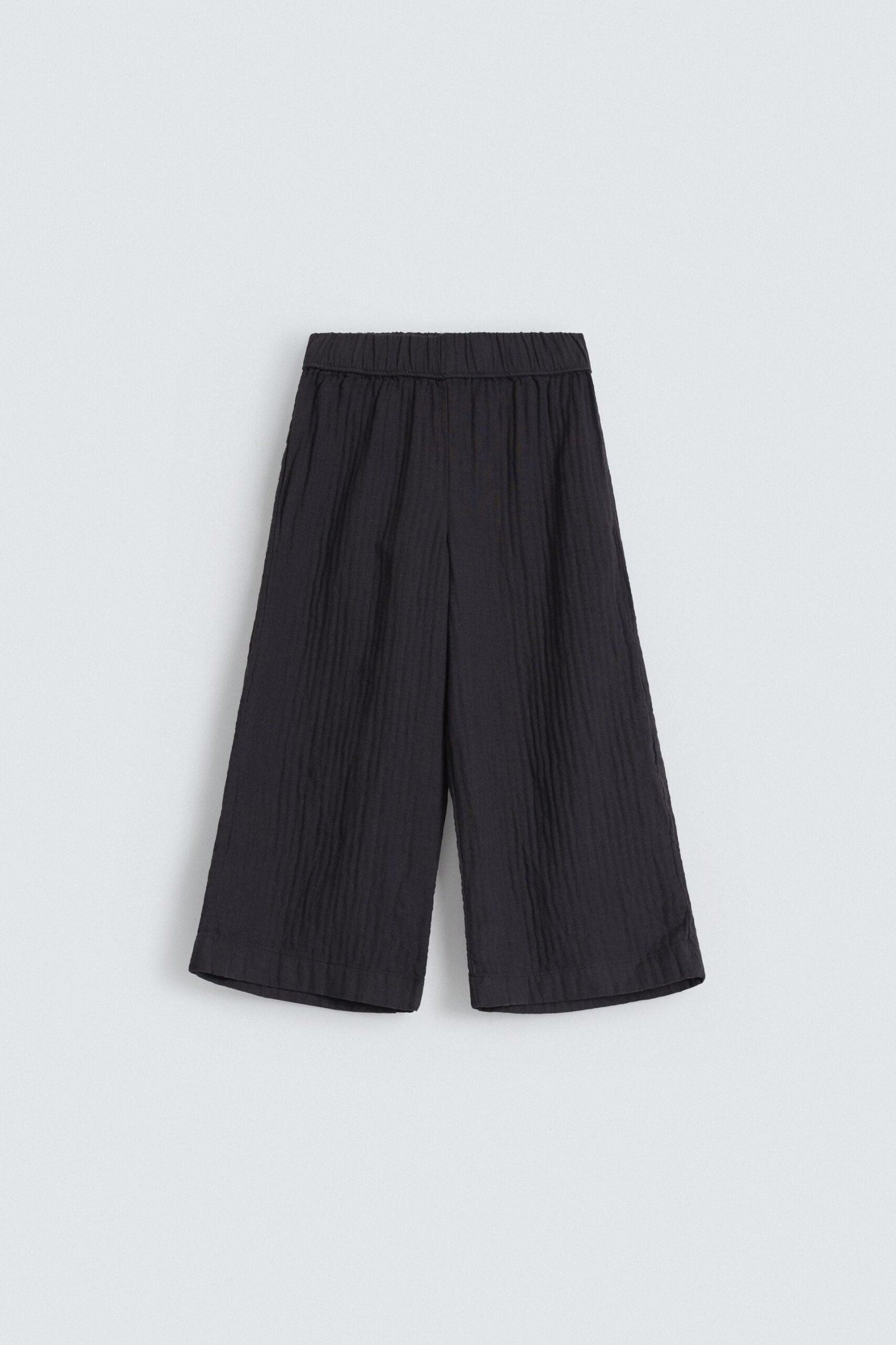 Muslin Wide Leg Trousers