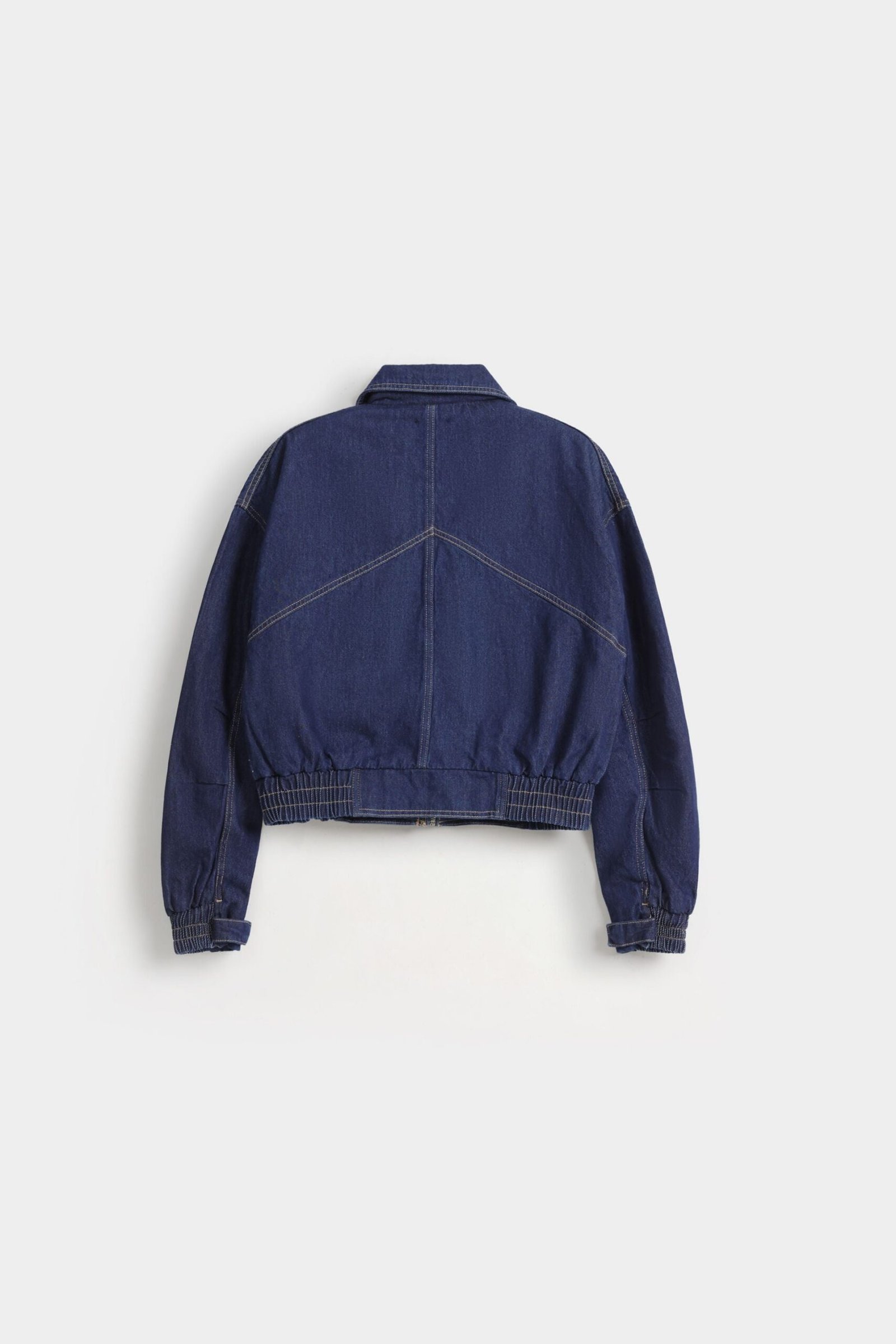 Cropped Denim Jacket - Image 7