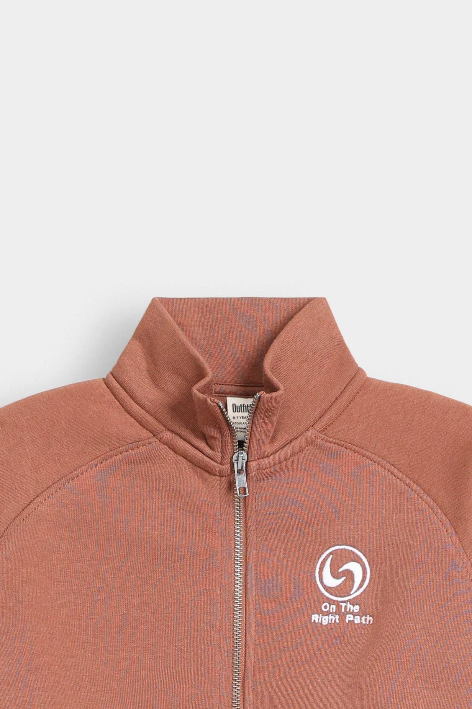 Embroidered Zipper Sweatshirt - Image 8