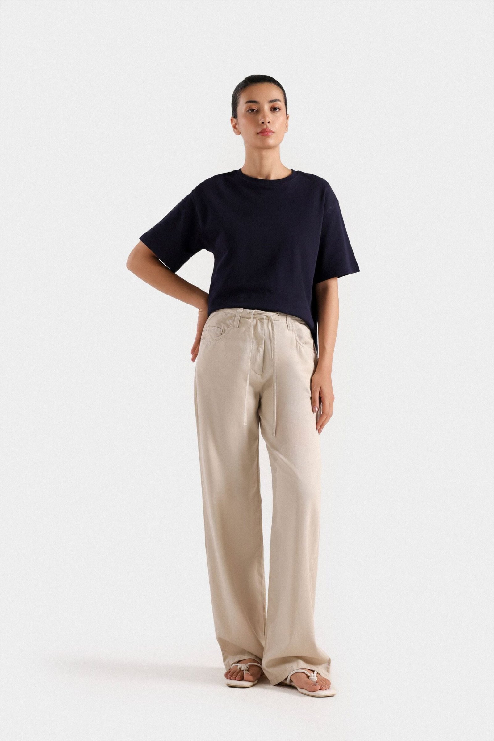 Straight Flowy Trousers