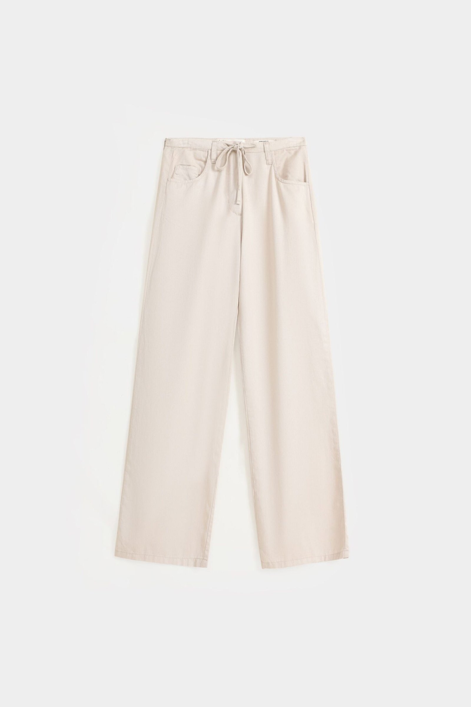 Straight Flowy Trousers - Image 5