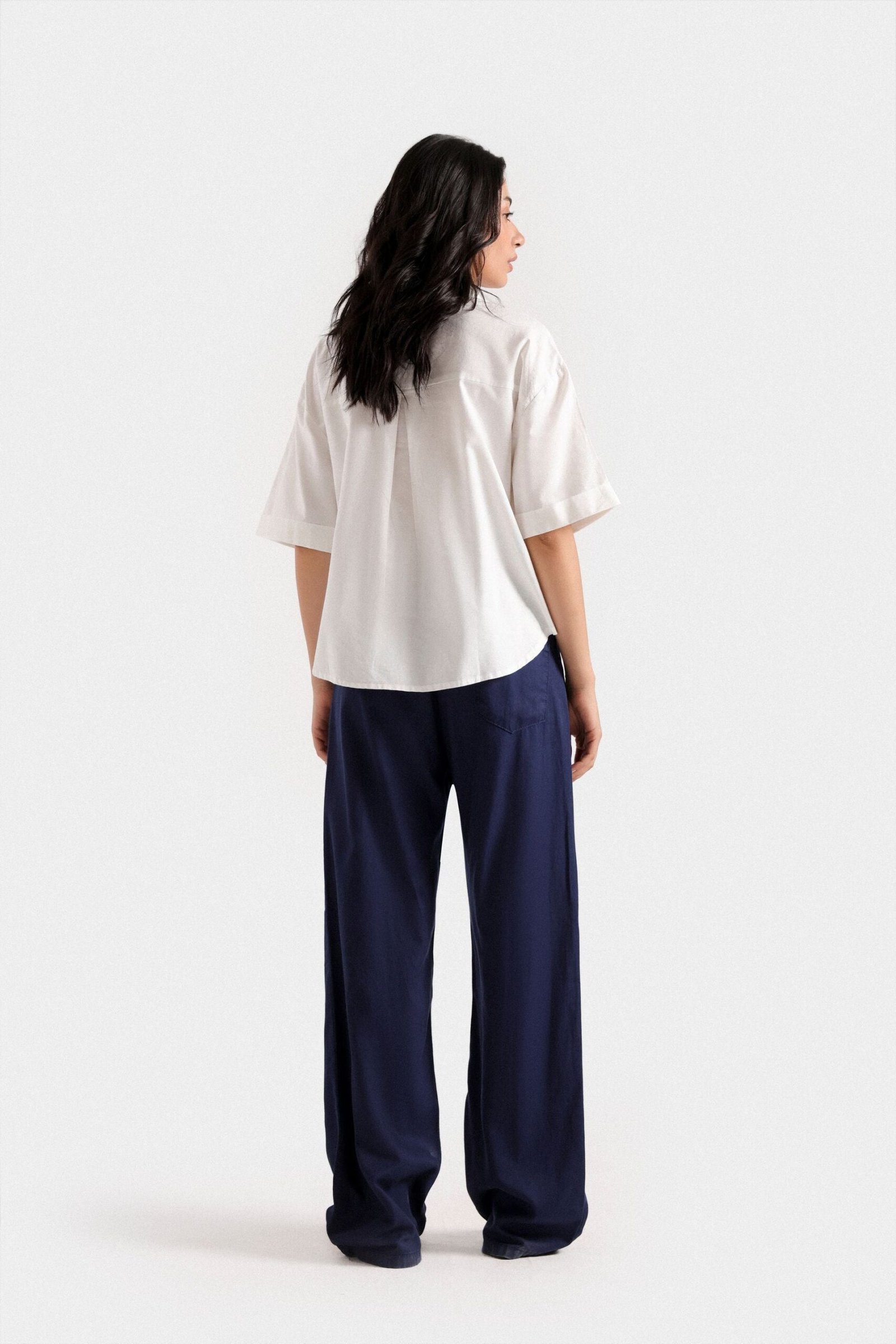 Straight Flowy Trousers - Image 11