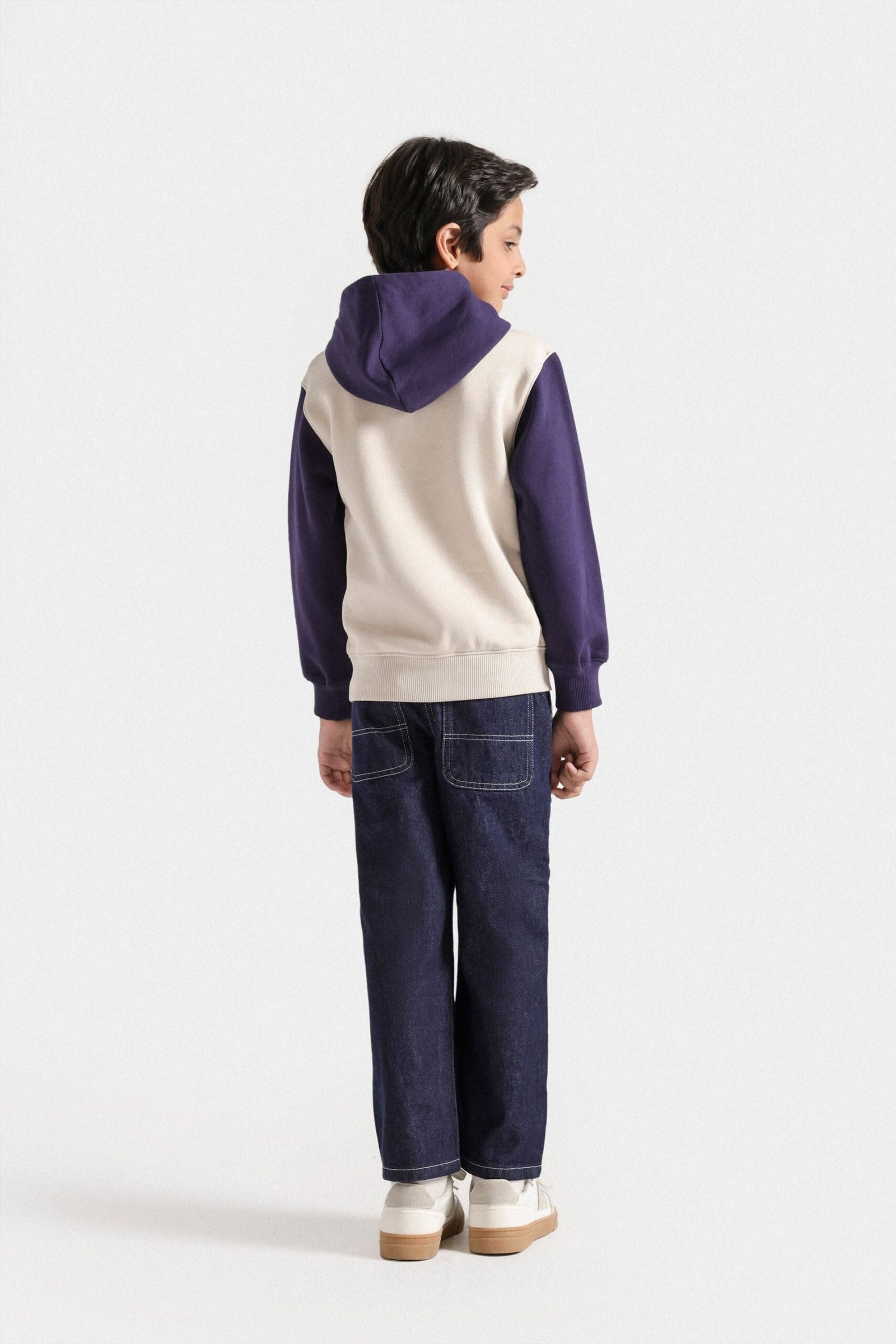 Color-Block Slogan Hoodie - Image 6