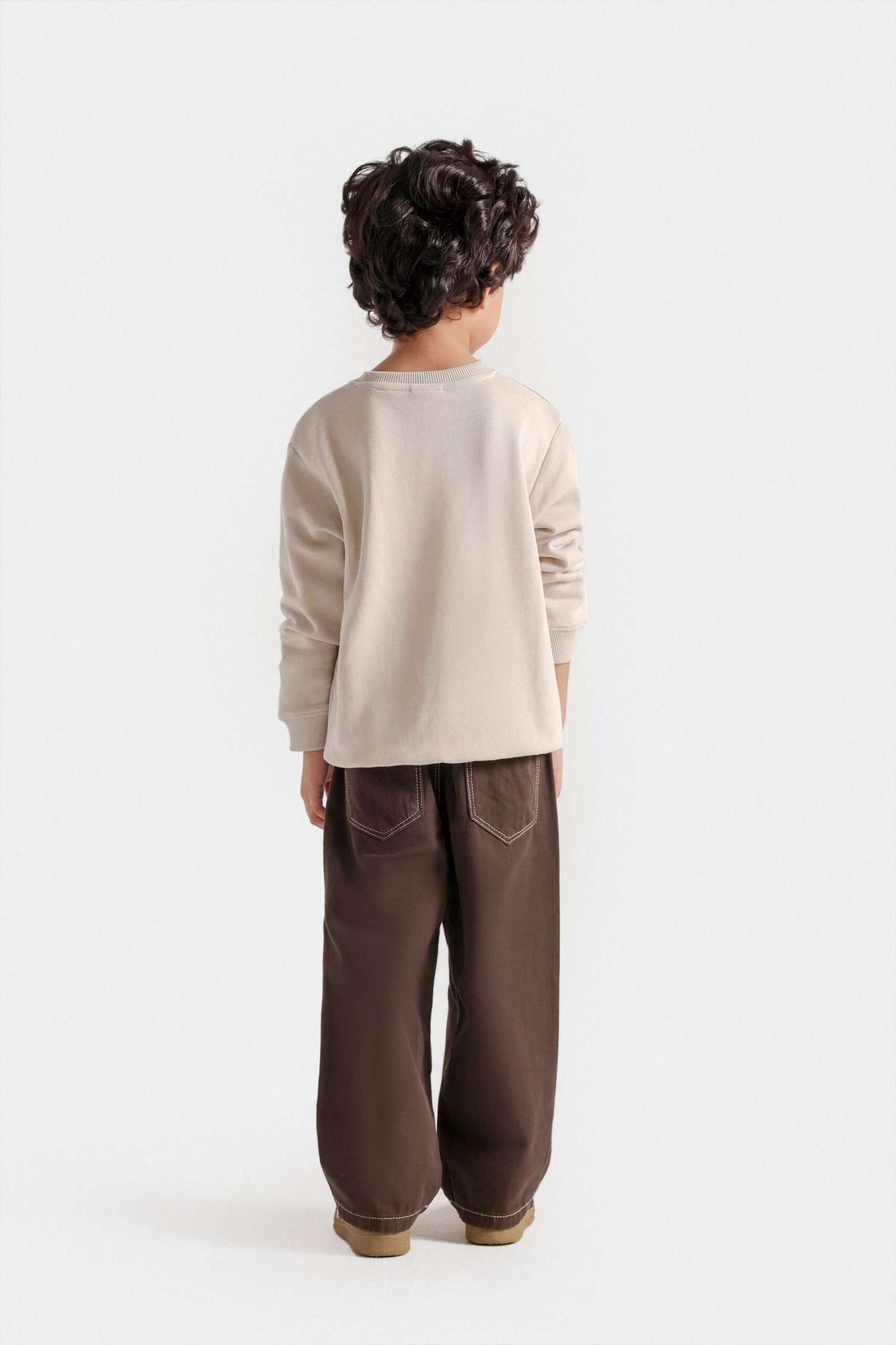 Non-Denim Loose Fit Trousers - Image 6