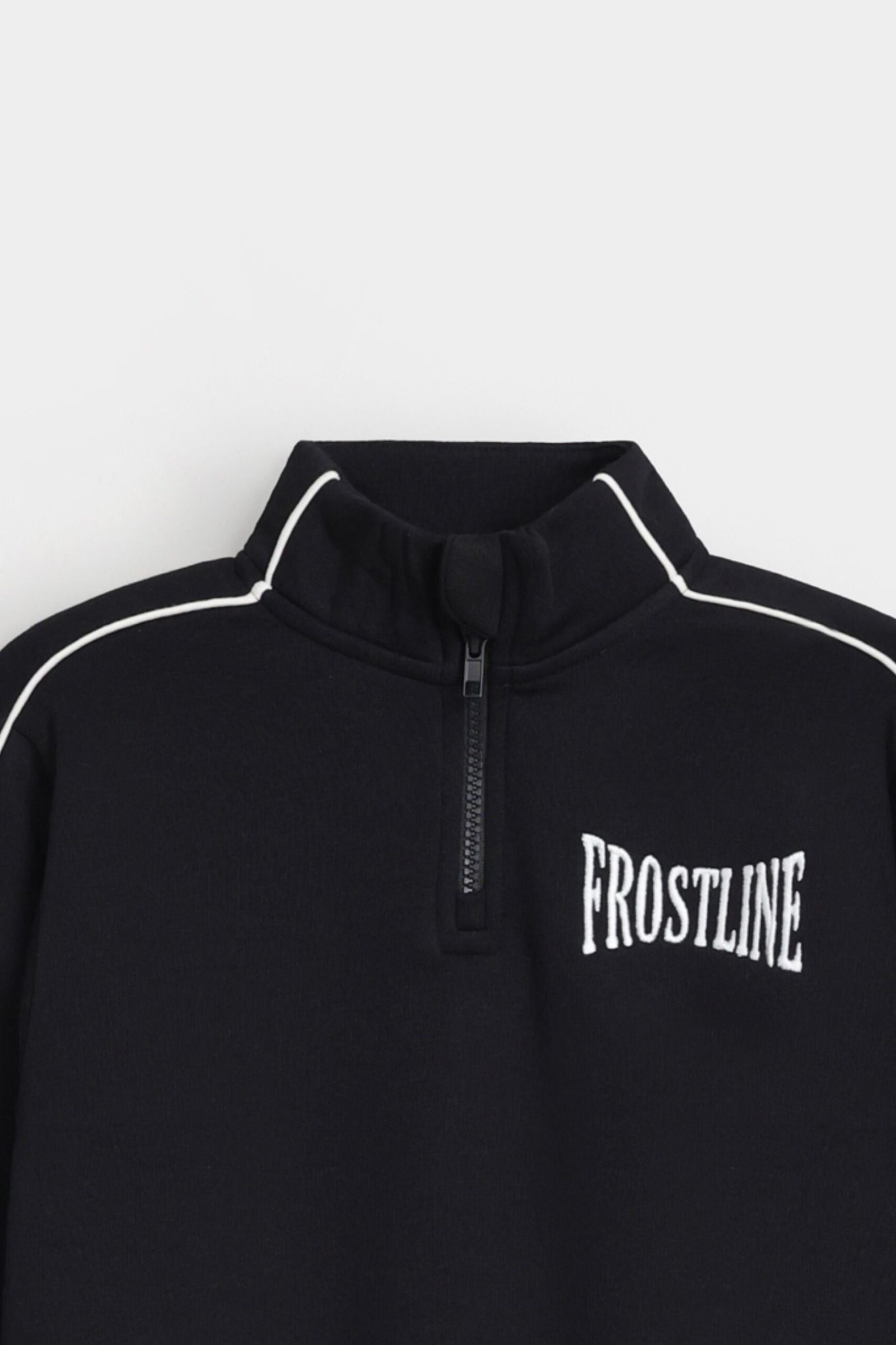 Embroidered Quarter Zip-Up Sweatshirt - Image 2