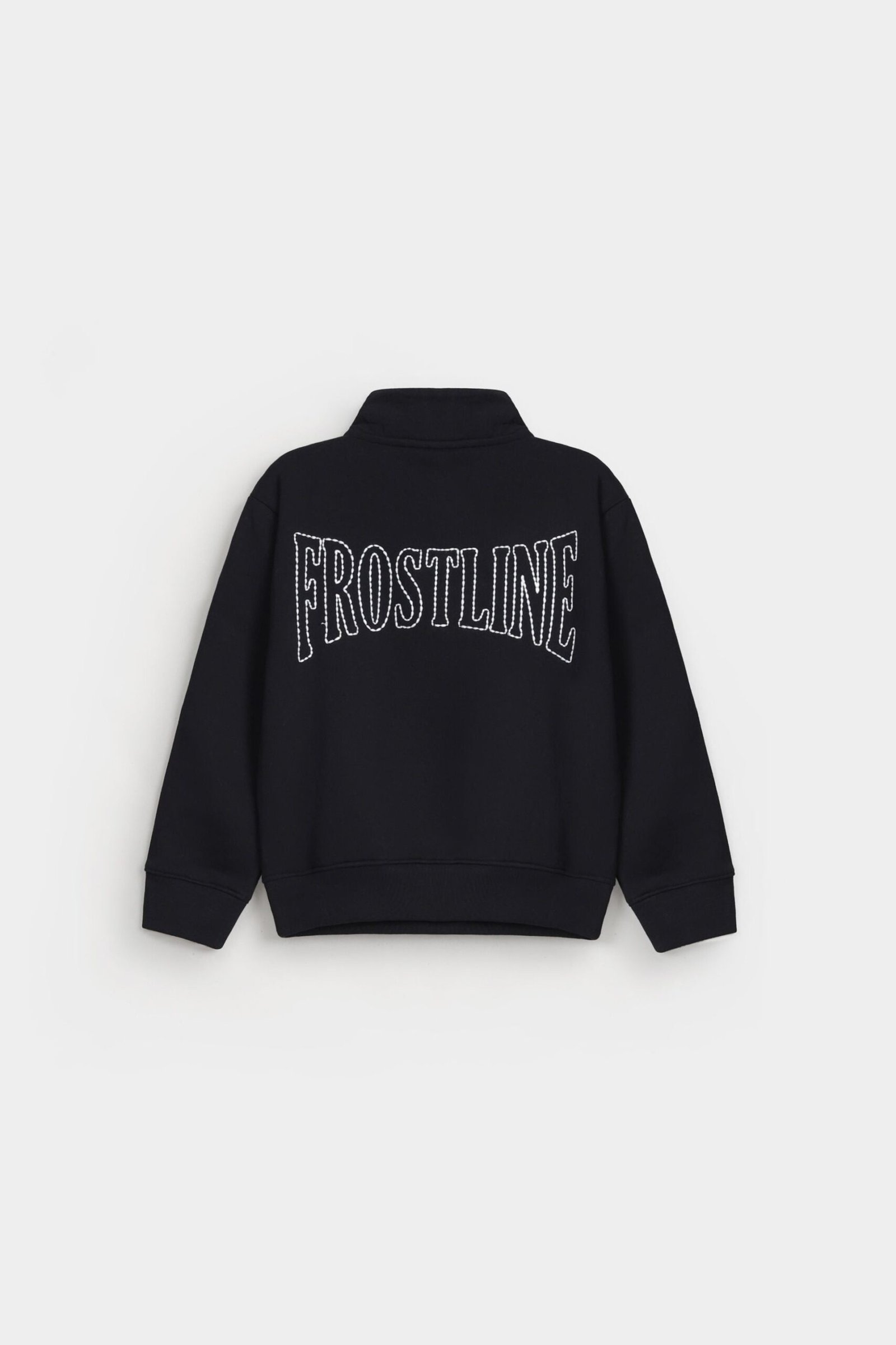 Embroidered Quarter Zip-Up Sweatshirt - Image 3