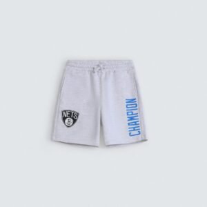 Slogan Print Knit Shorts
