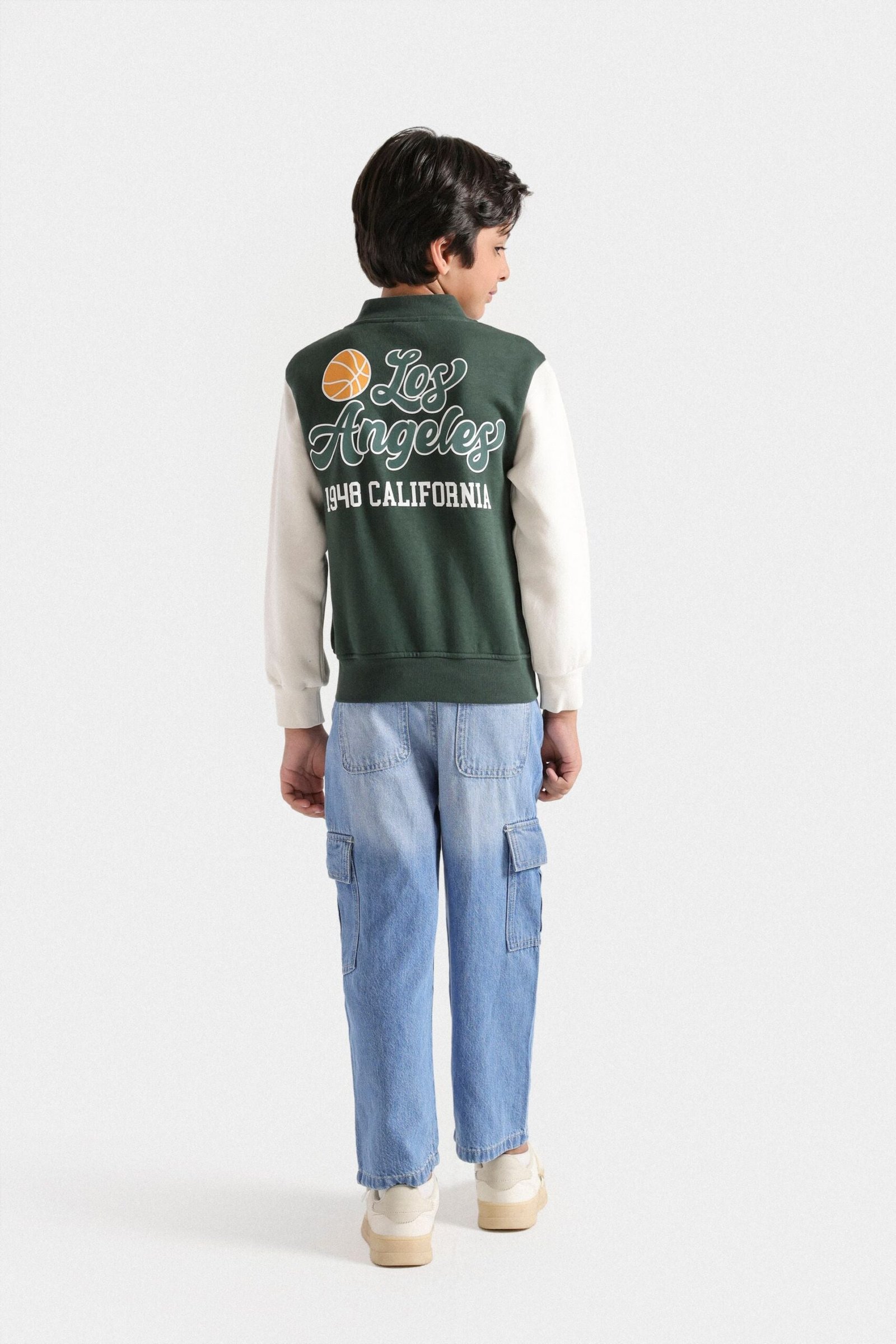 Varsity Slogan Print Sweatshirt - Image 7