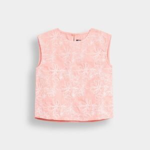 Cropped Embroidered Shirt