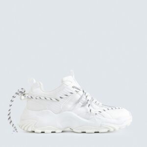 Multi-Piece Mesh Sneakers