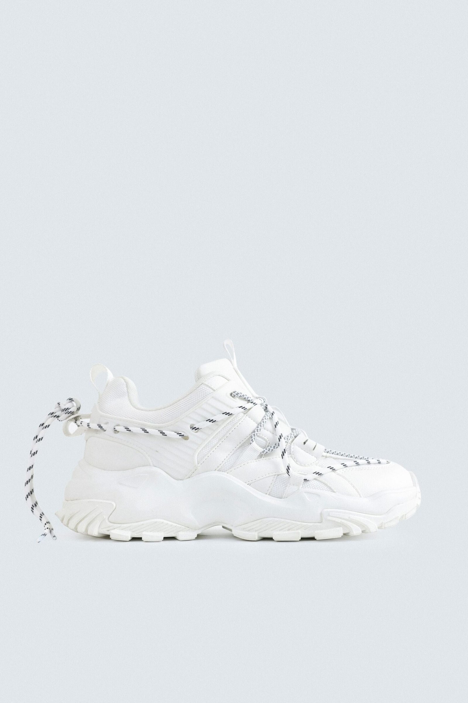 Multi-Piece Mesh Sneakers
