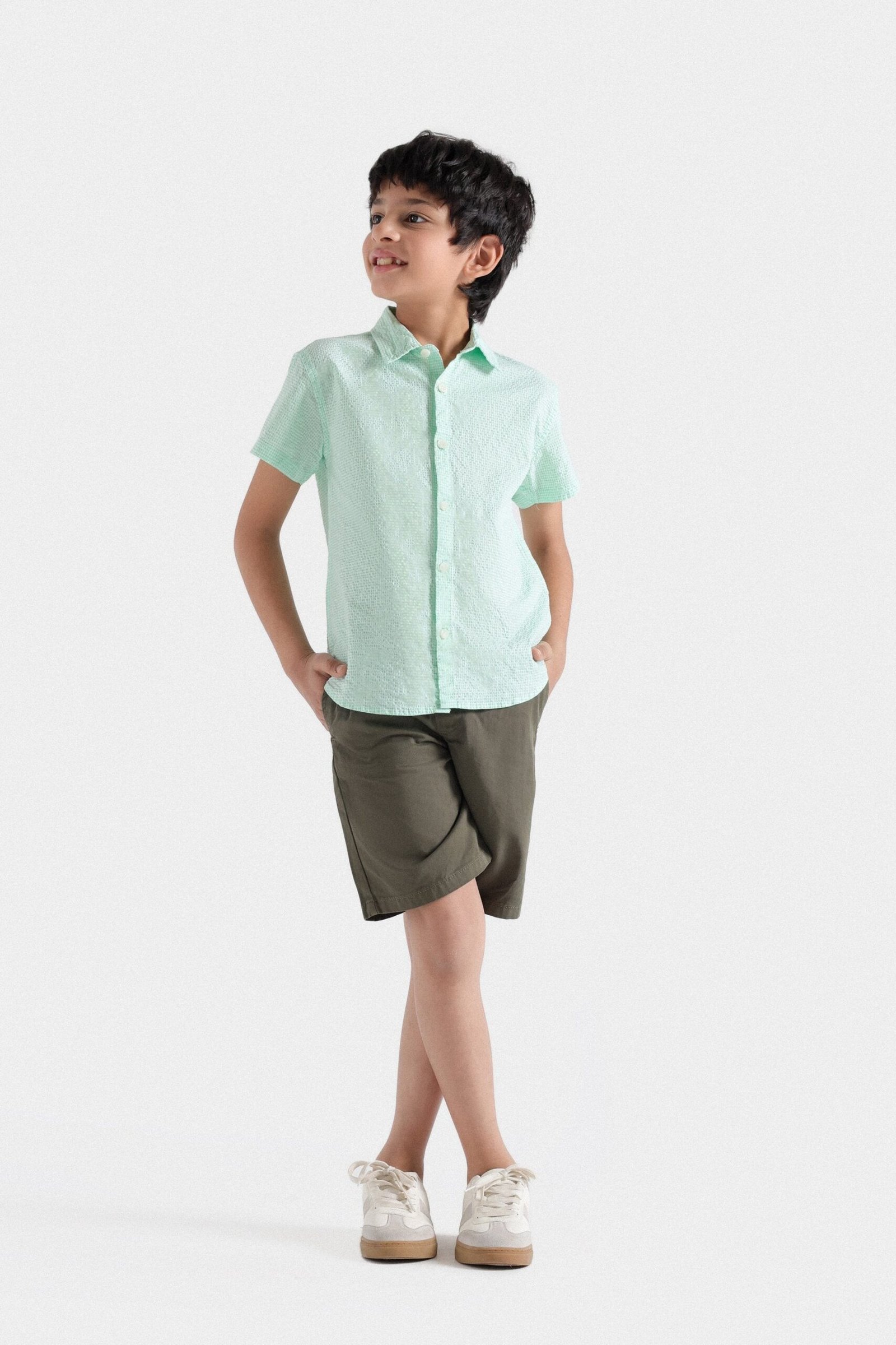 Textured Checkered Shirt - Image 5