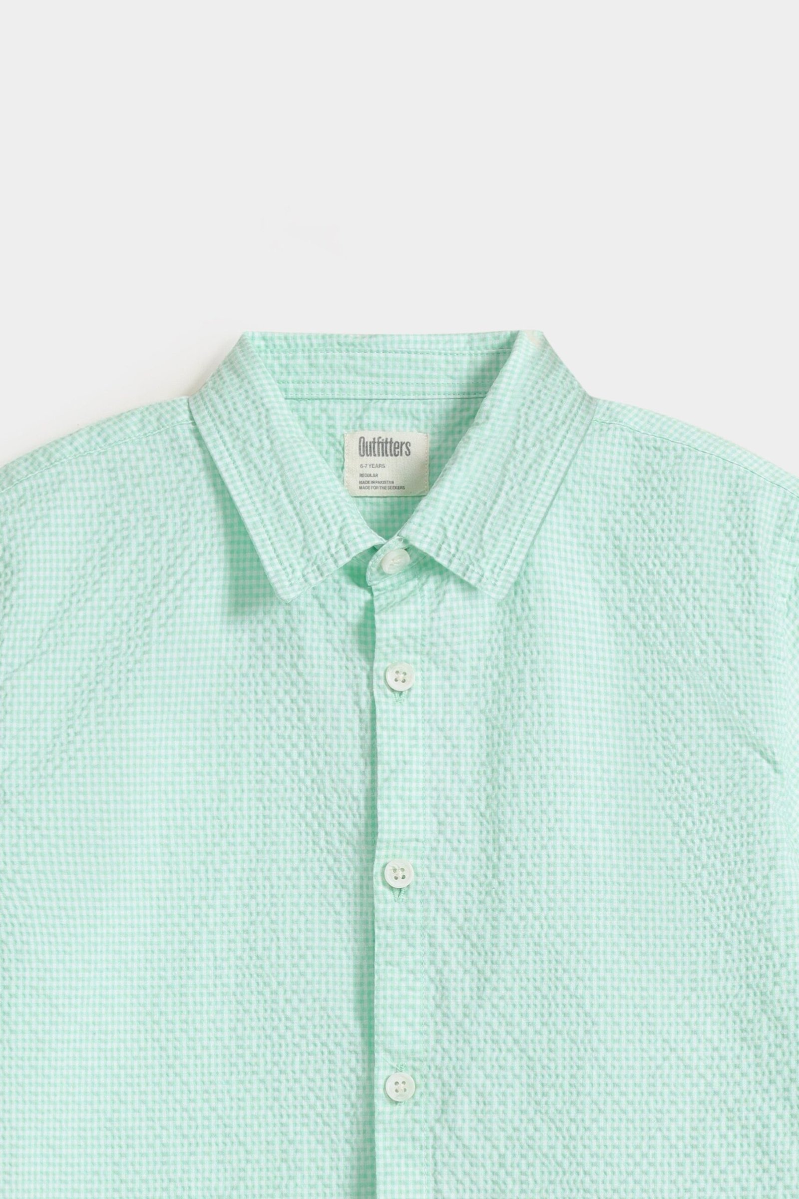 Textured Checkered Shirt - Image 2