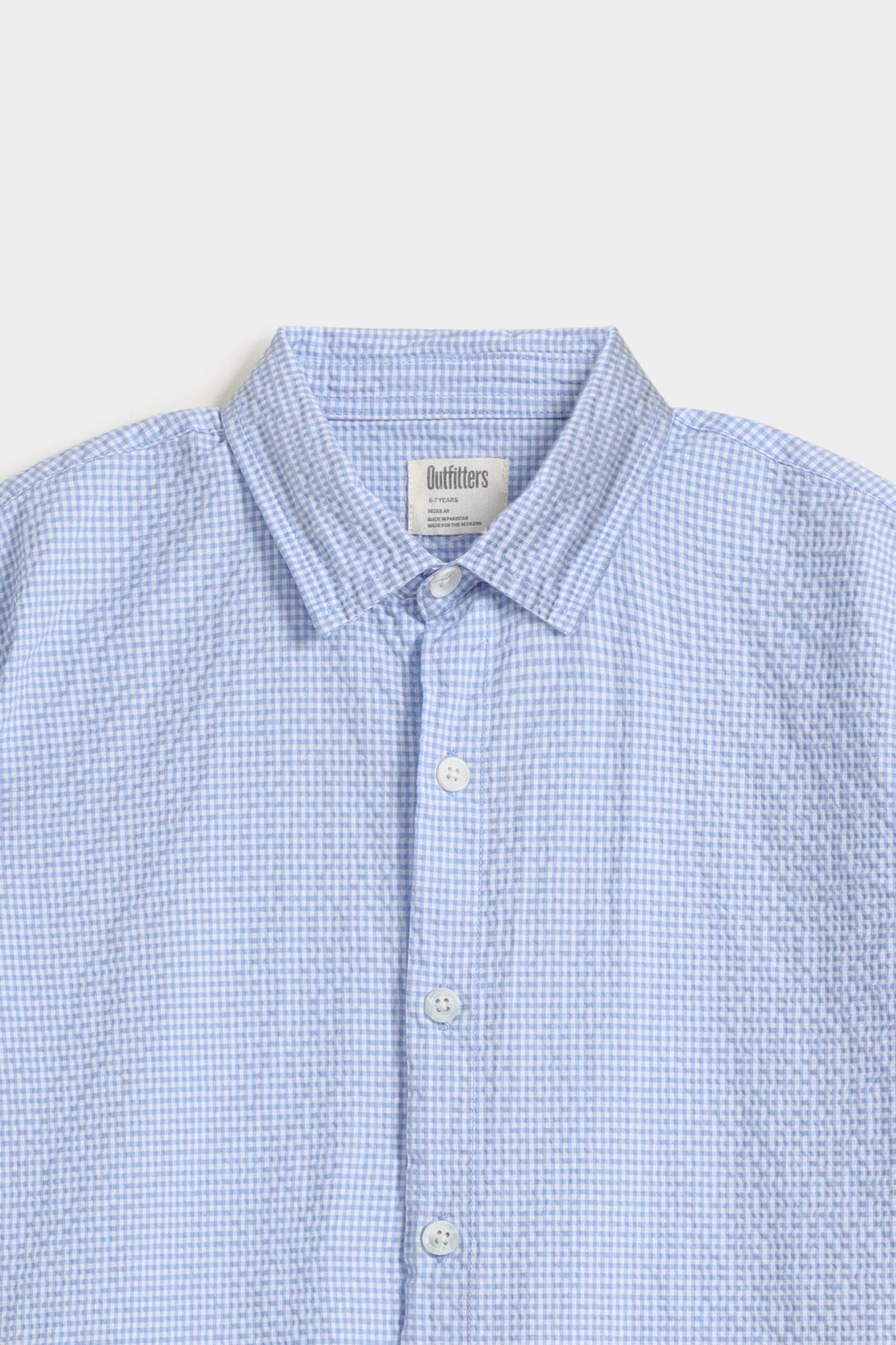 Textured Checkered Shirt - Image 7