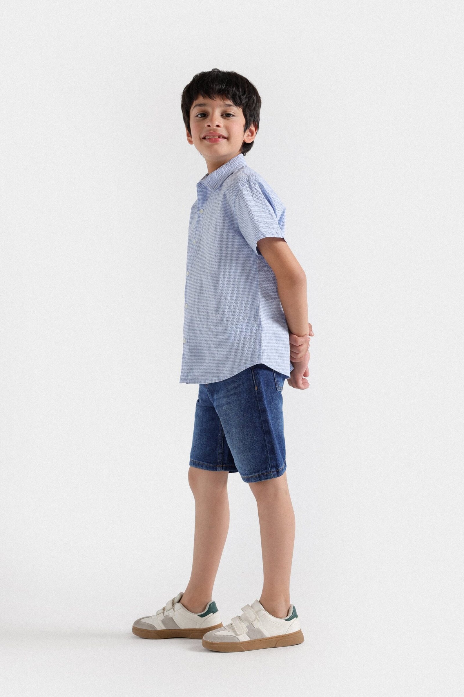 Textured Checkered Shirt - Image 10
