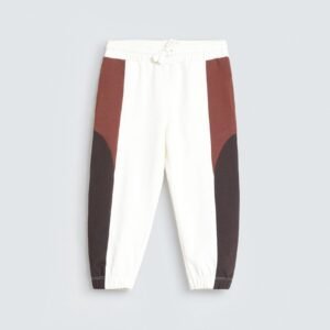 Contrast Knit Jogger Trousers
